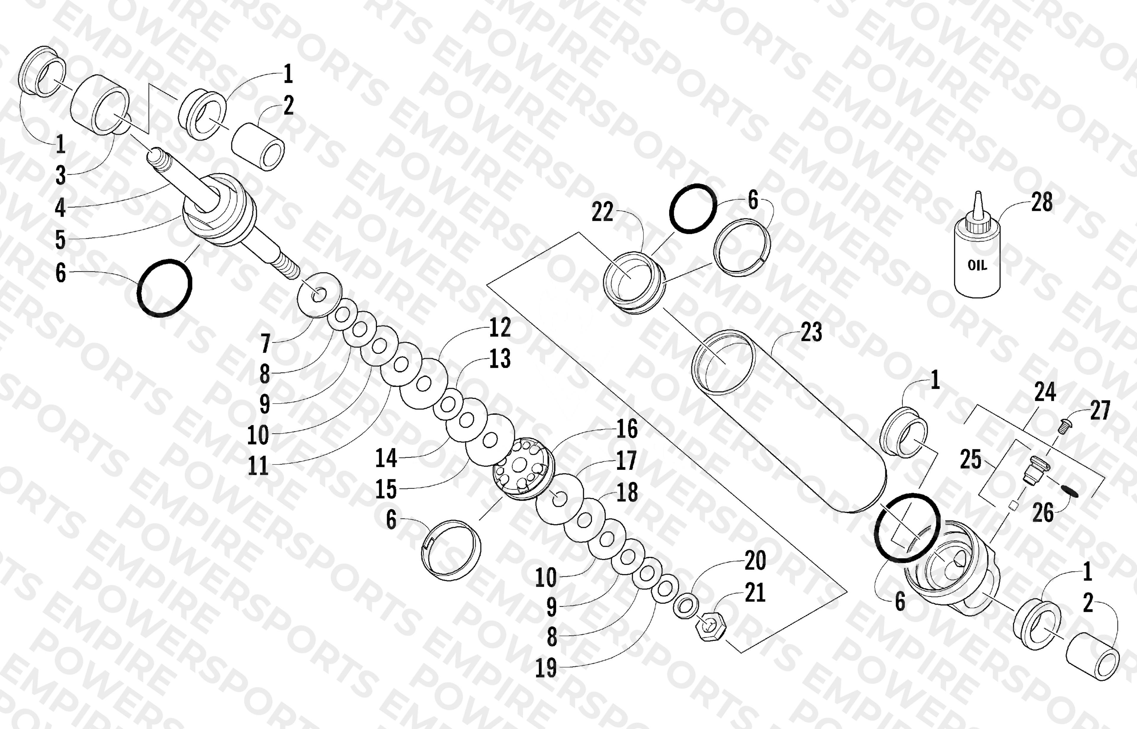 REAR SUSPENSION REAR ARM SHOCK ABSORBER