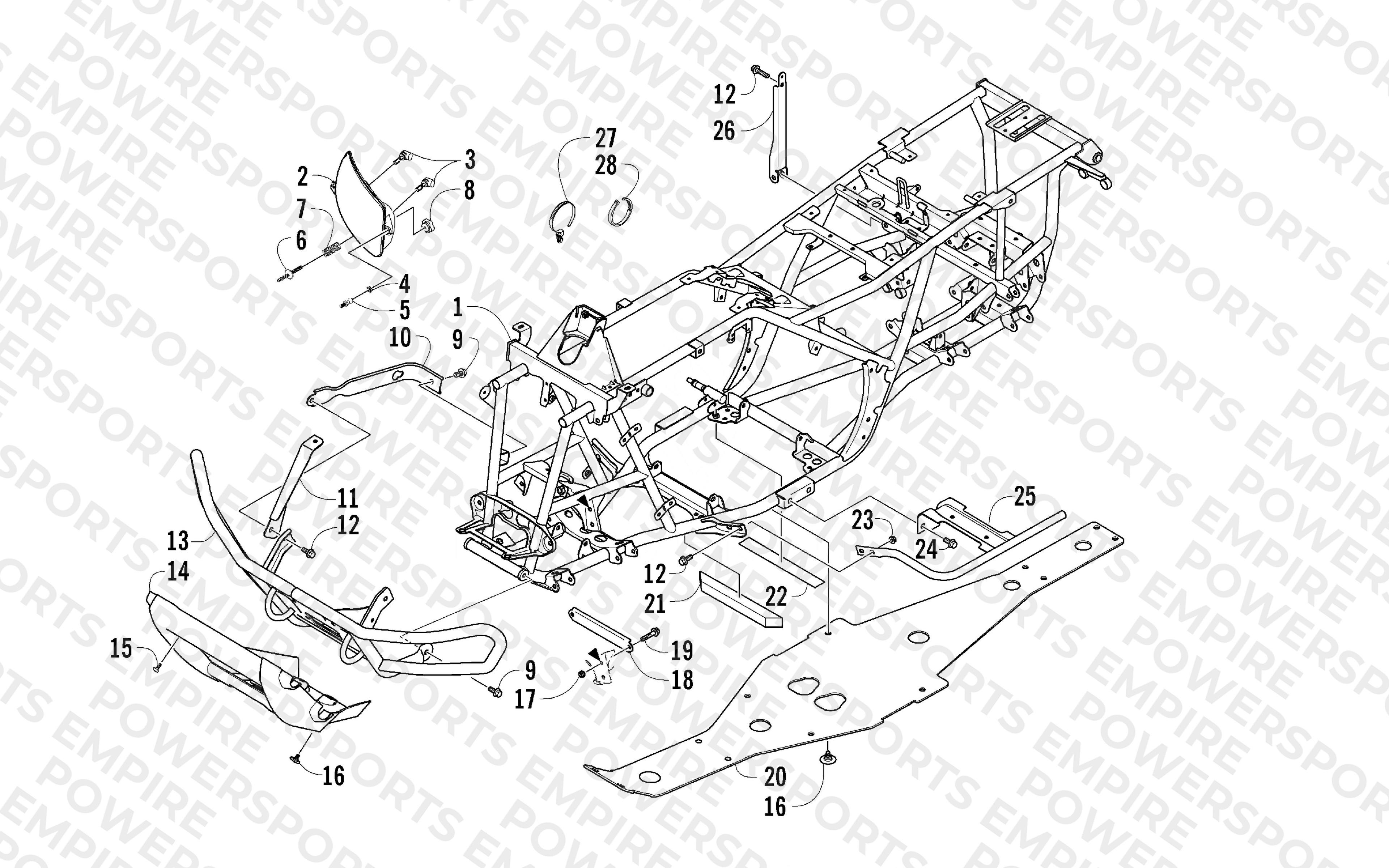 FRAME AND RELATED PARTS