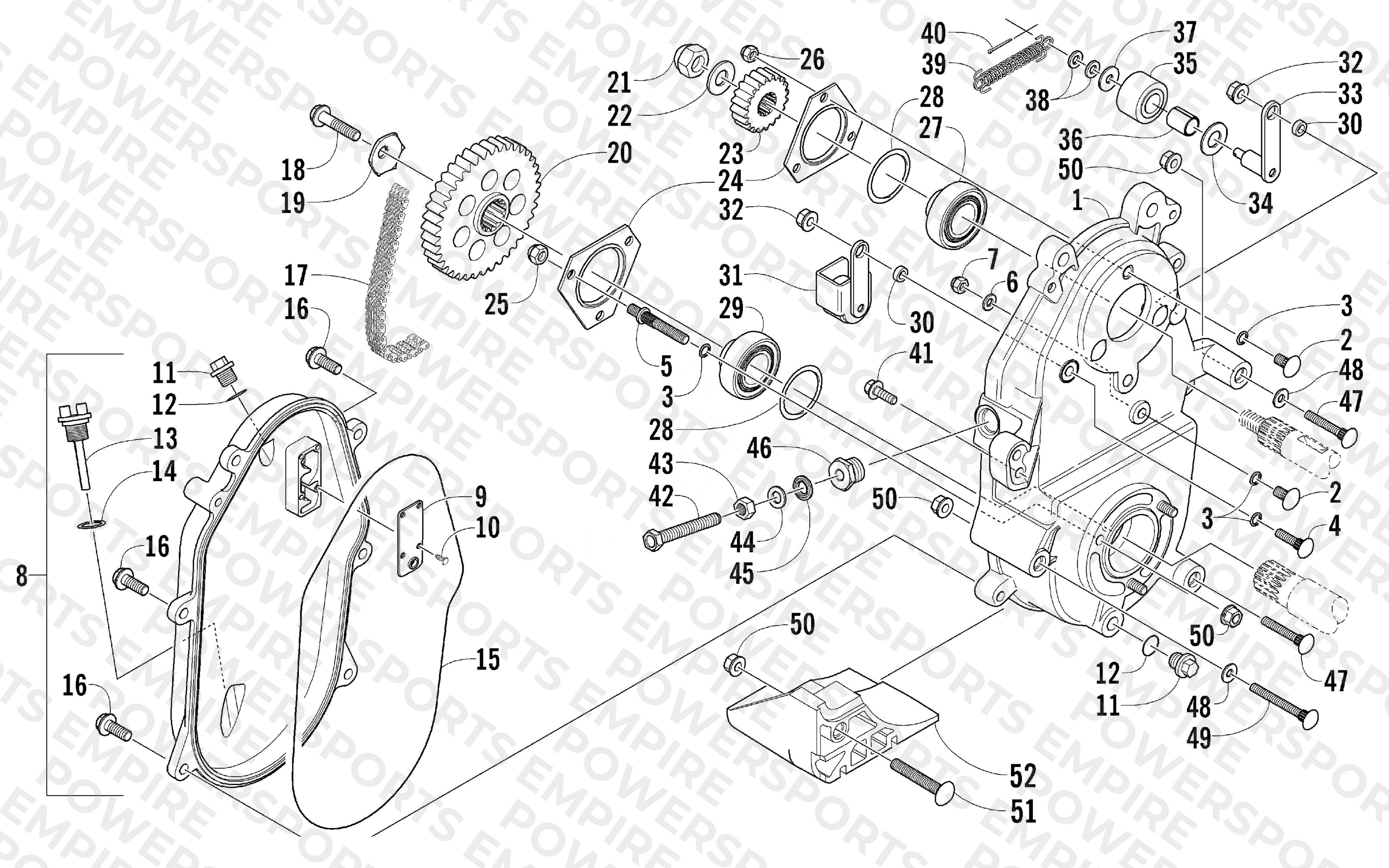 DRIVE/DROPCASE ASSEMBLY