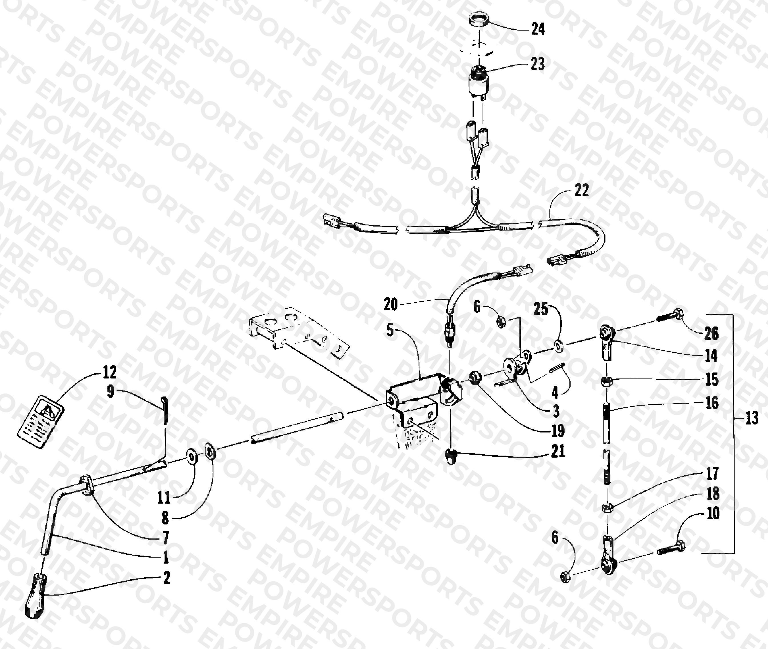 REVERSE SHIFT LEVER ASSEMBLY