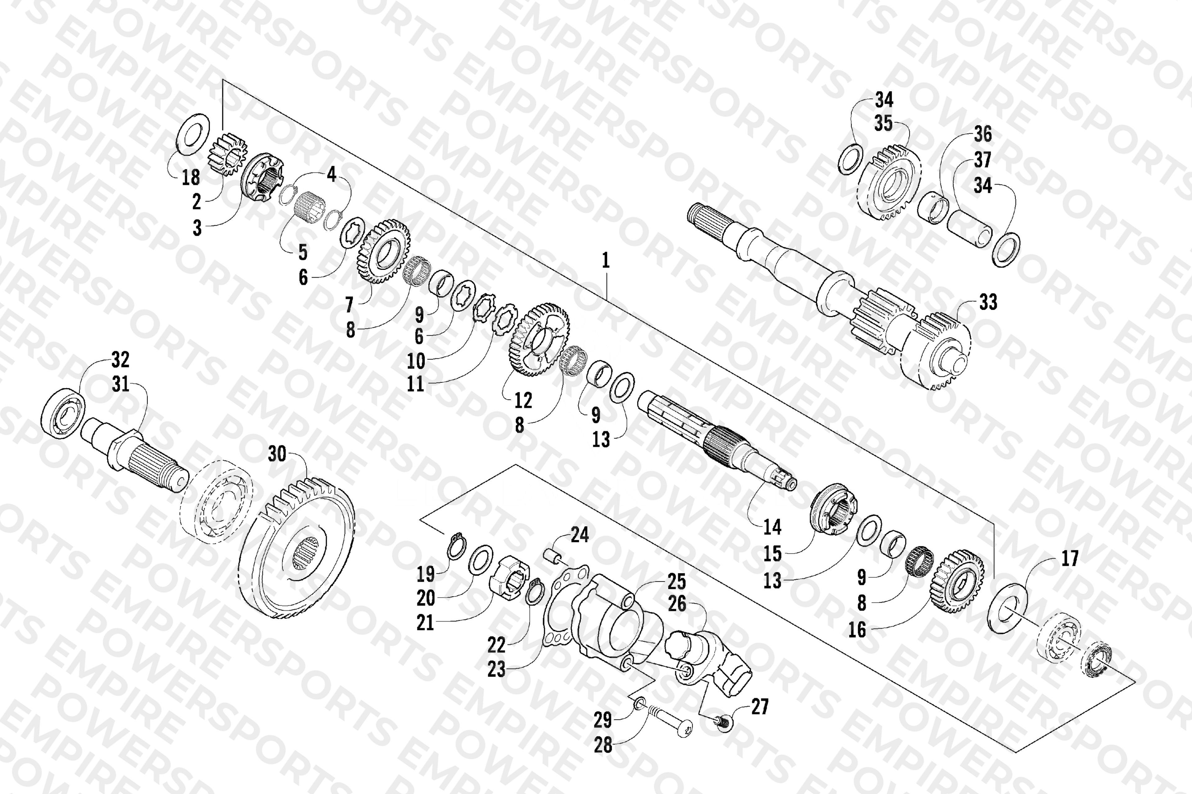 SECONDARY TRANSMISSION ASSEMBLY