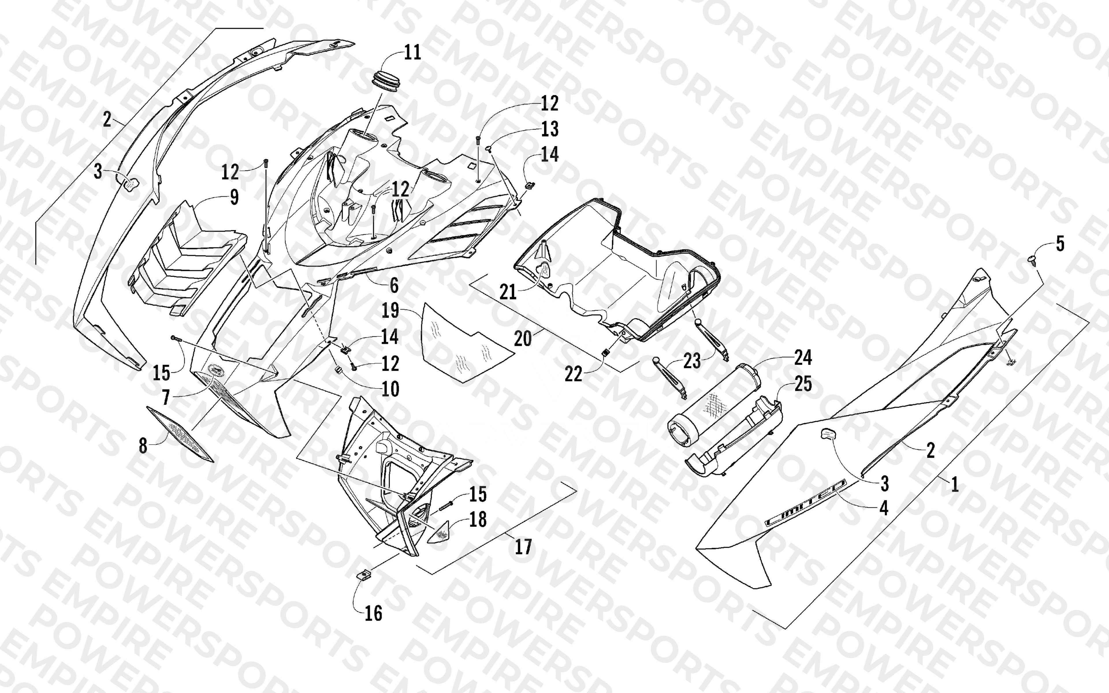 HOOD AND AIR INTAKE ASSEMBLY