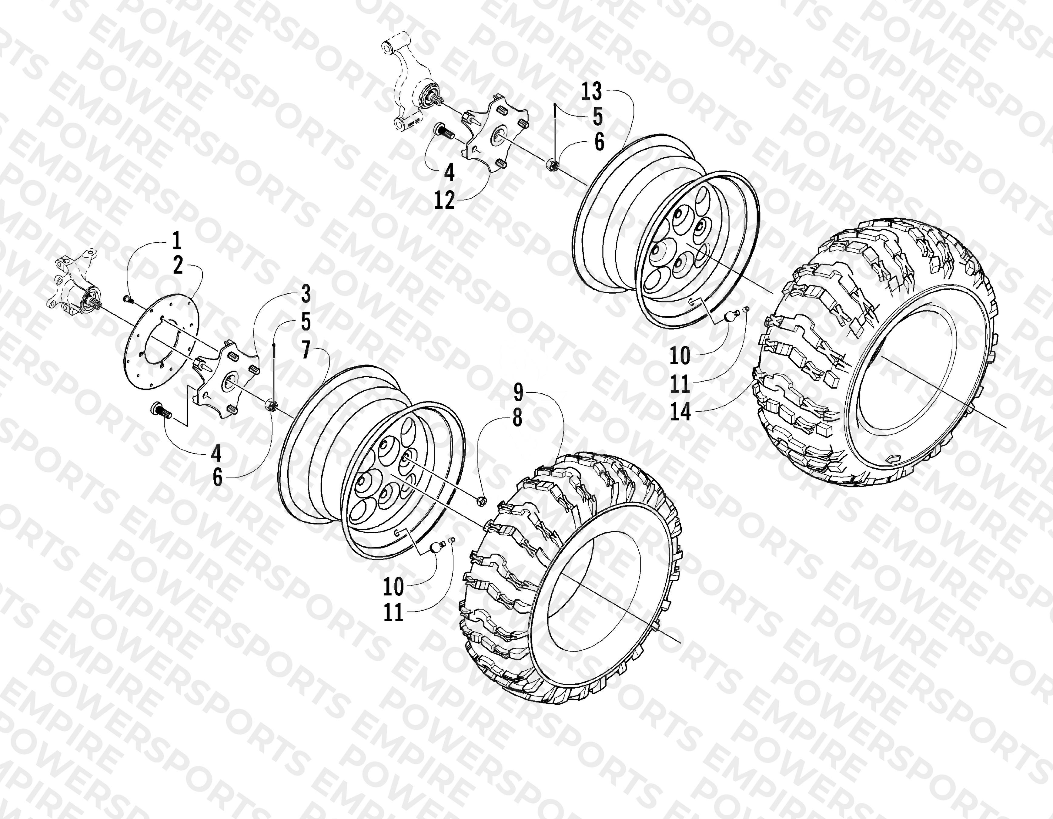 WHEEL AND TIRE ASSEMBLY