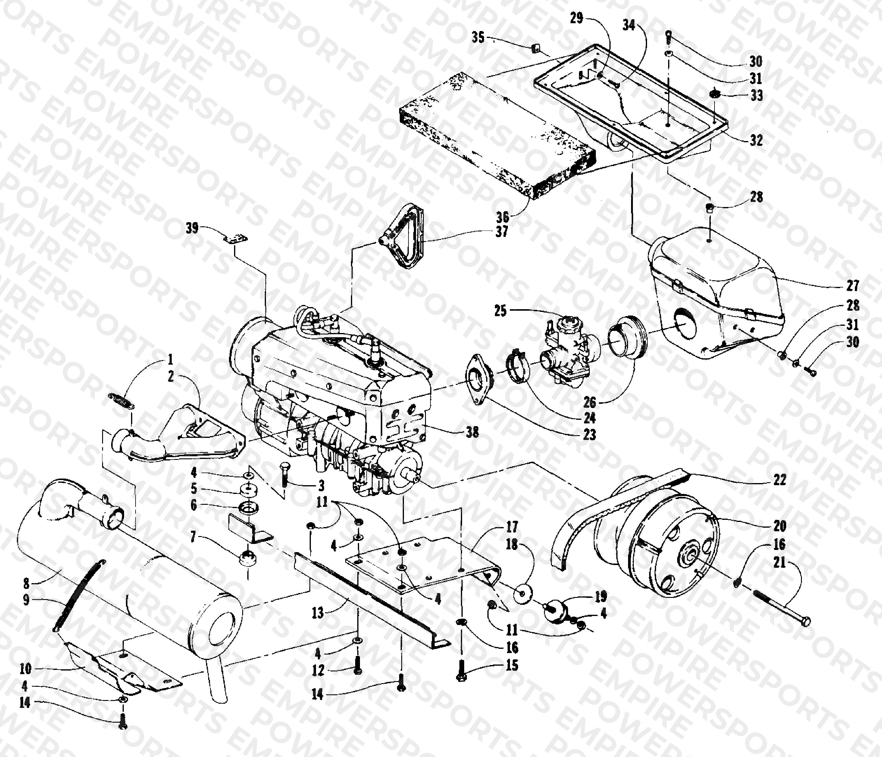 ENGINE AND RELATED PARTS