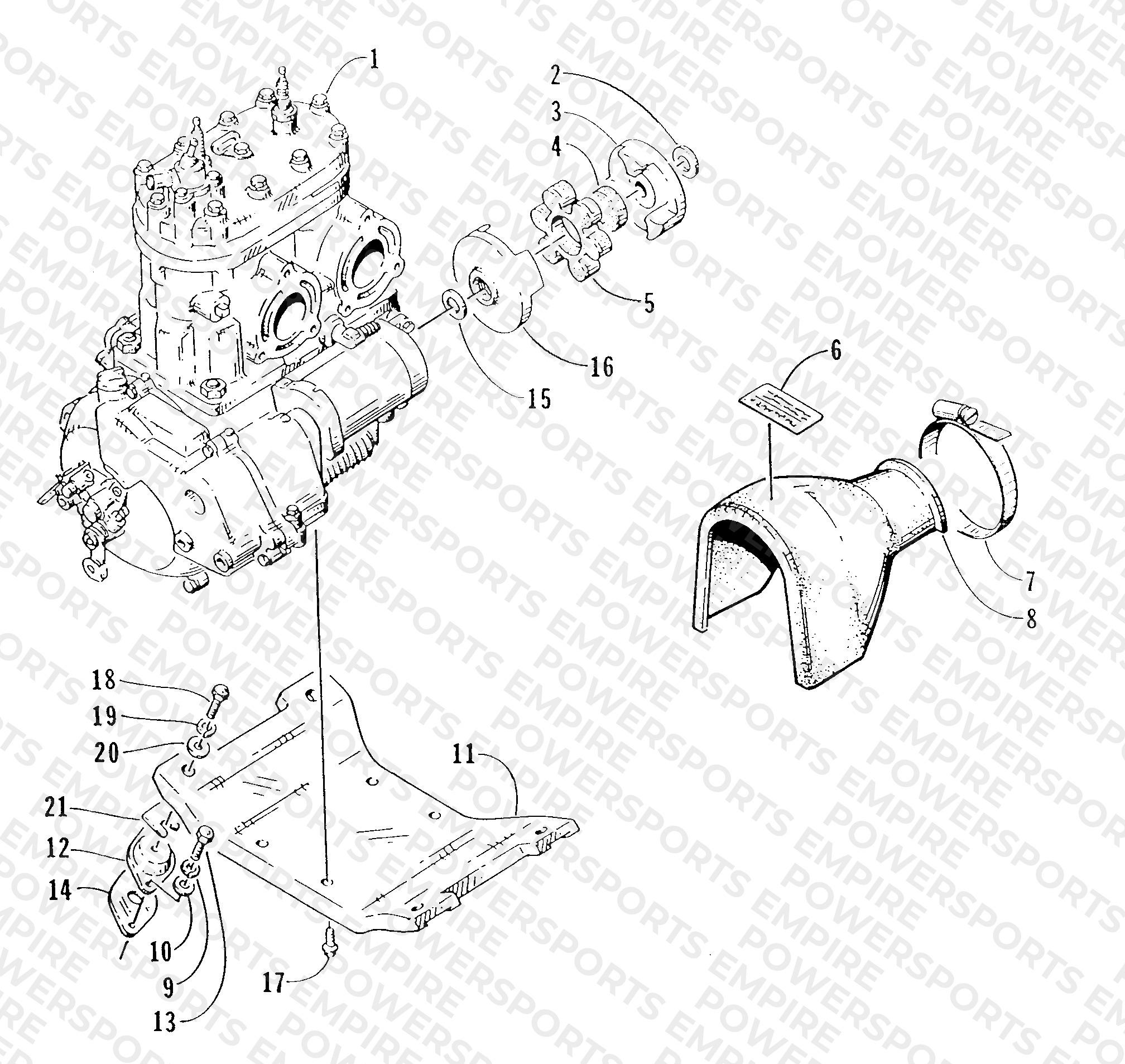 ENGINE AND RELATED ASSEMBLY