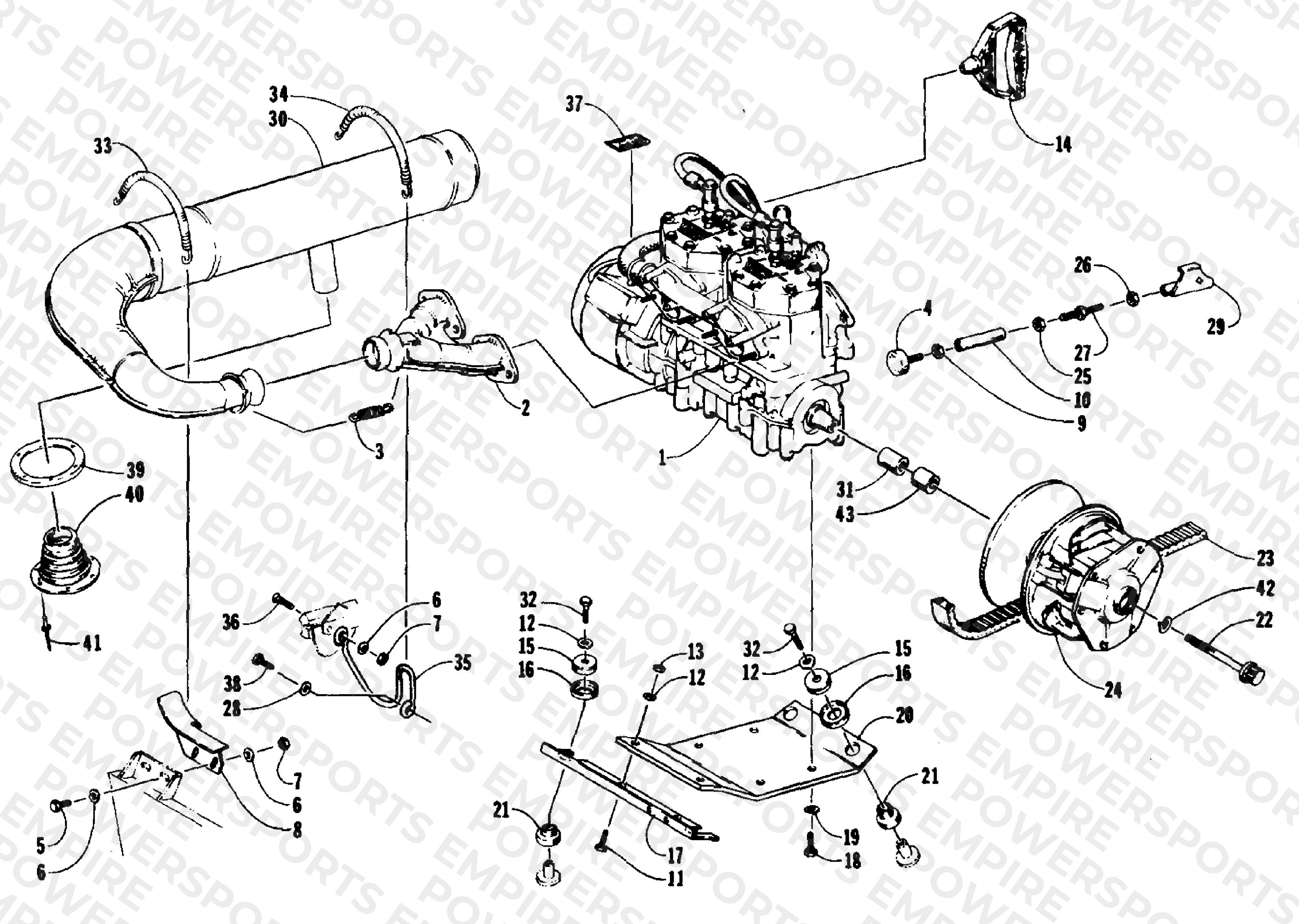 ENGINE AND RELATED PARTS