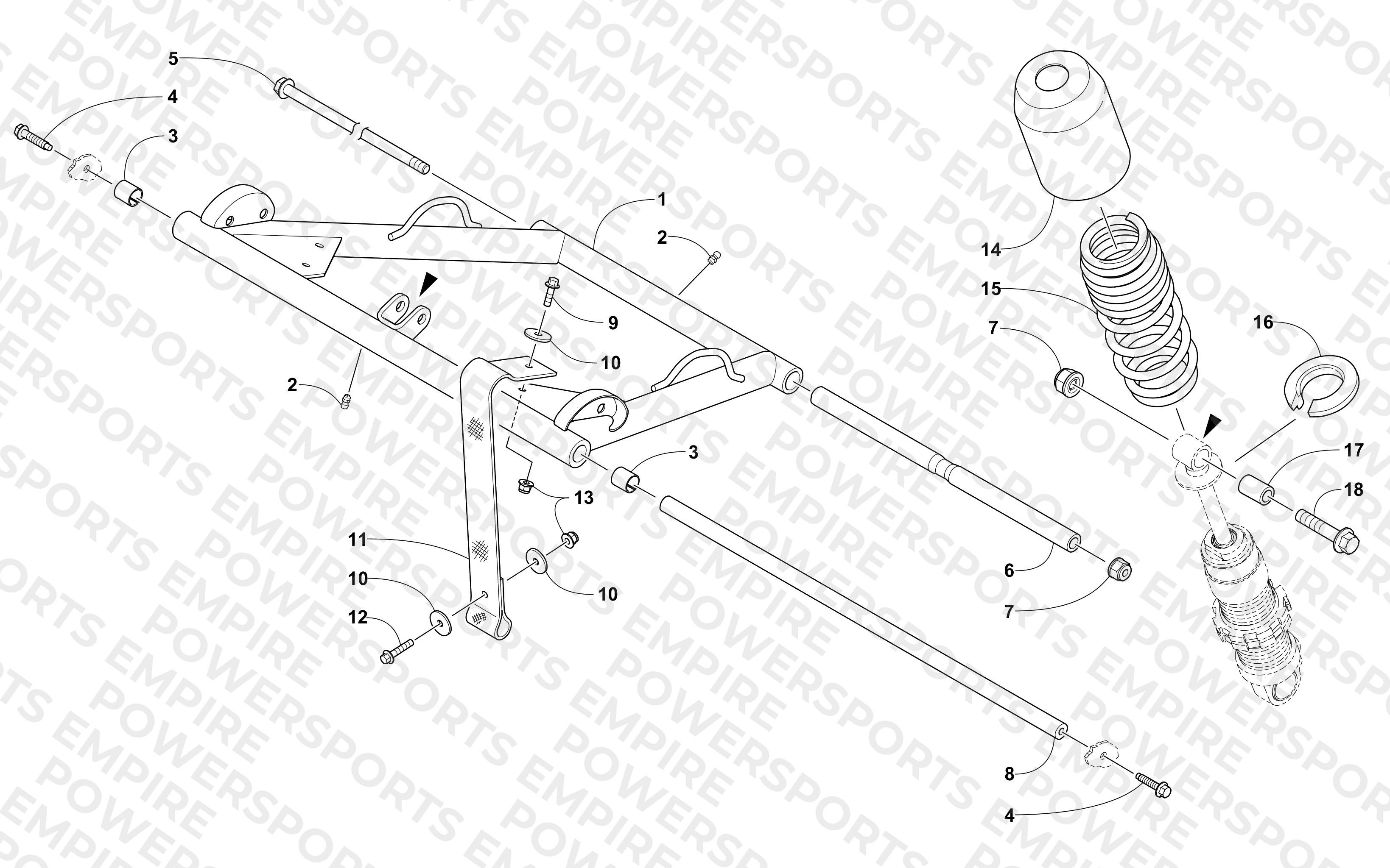 REAR SUSPENSION FRONT ARM ASSEMBLY