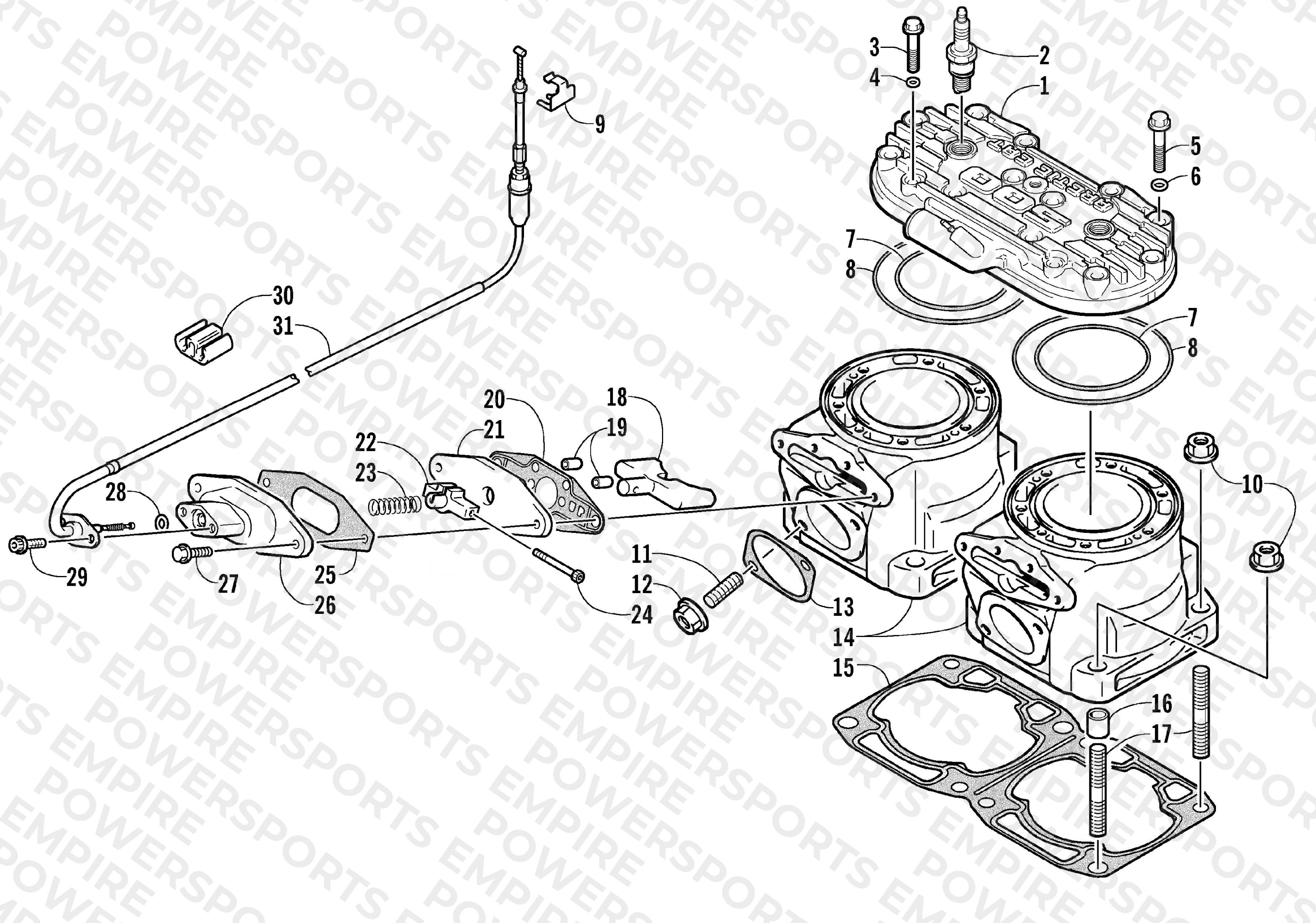CYLINDER AND HEAD ASSEMBLY