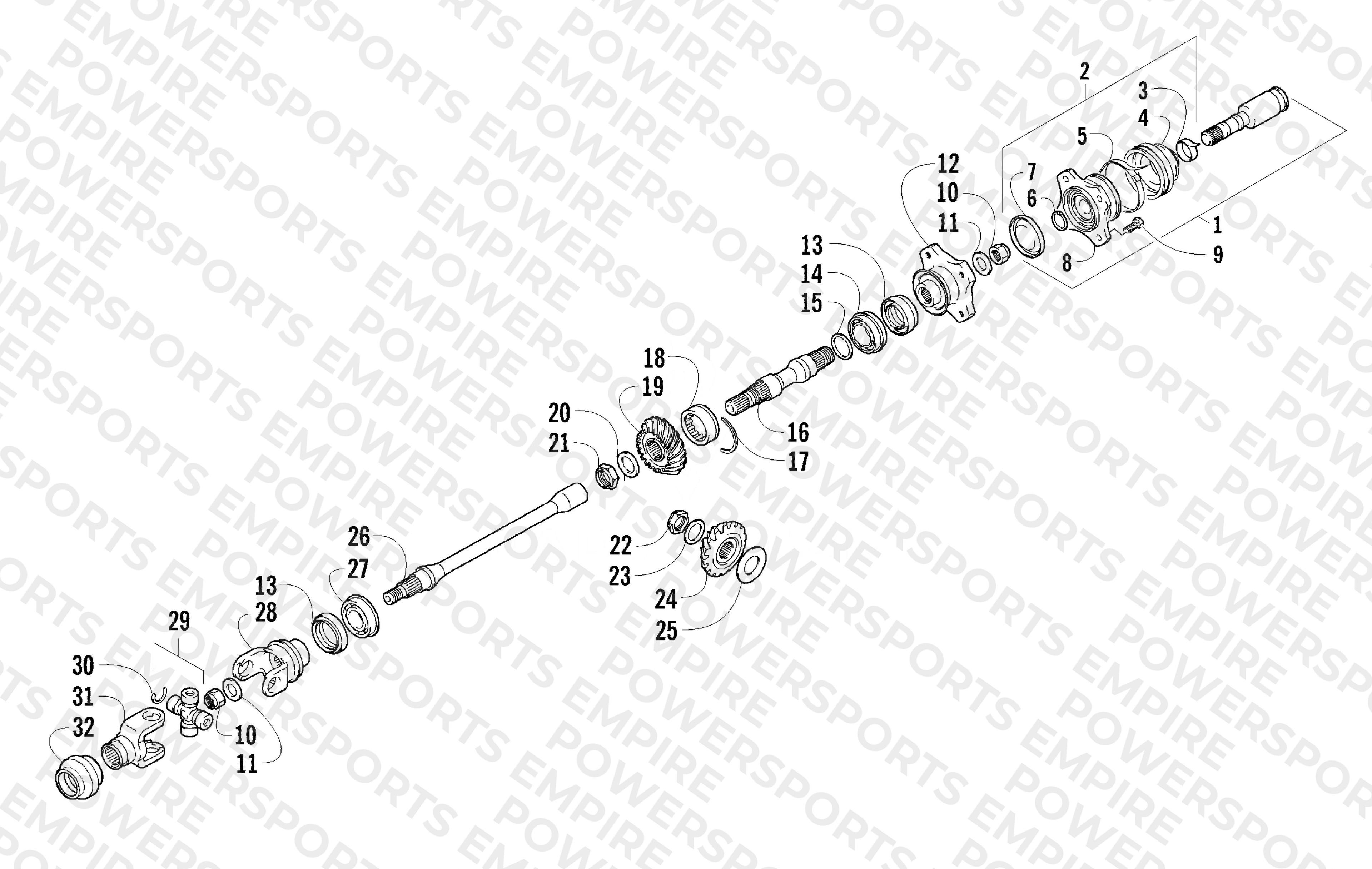 SECONDARY DRIVE ASSEMBLY