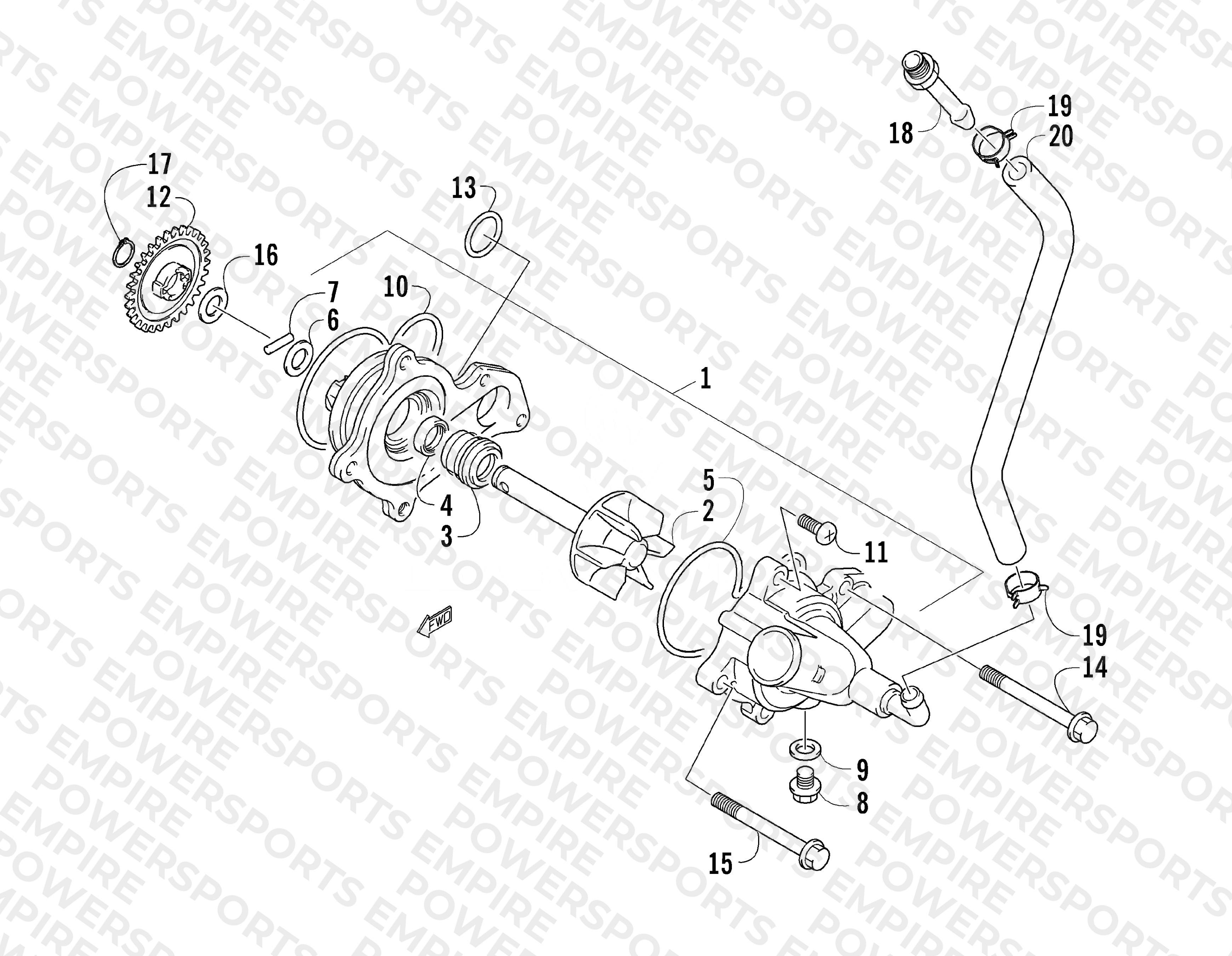 WATER PUMP ASSEMBLY