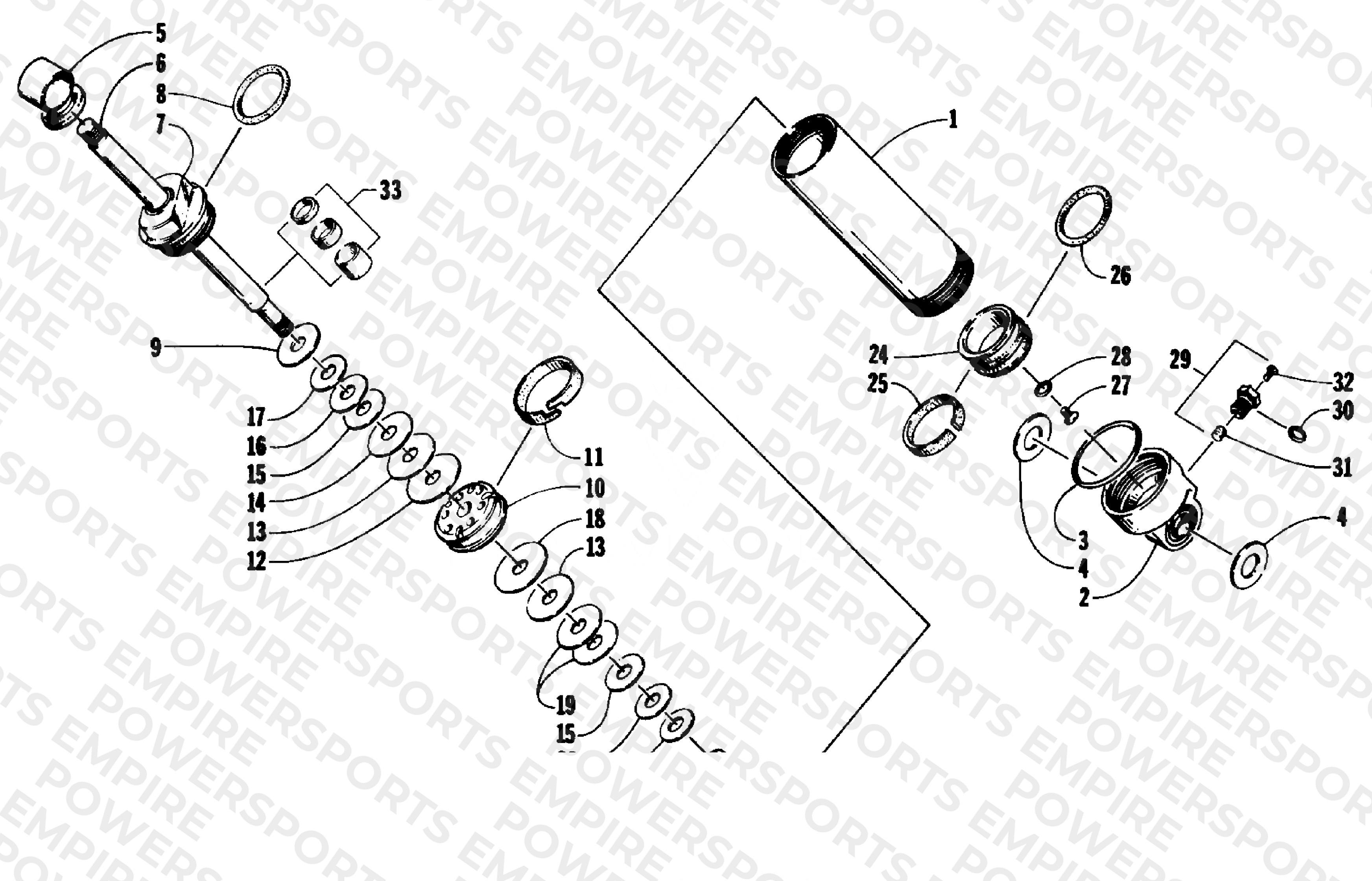 REAR SUSPENSION FRONT ARM SHOCK ABSORBER