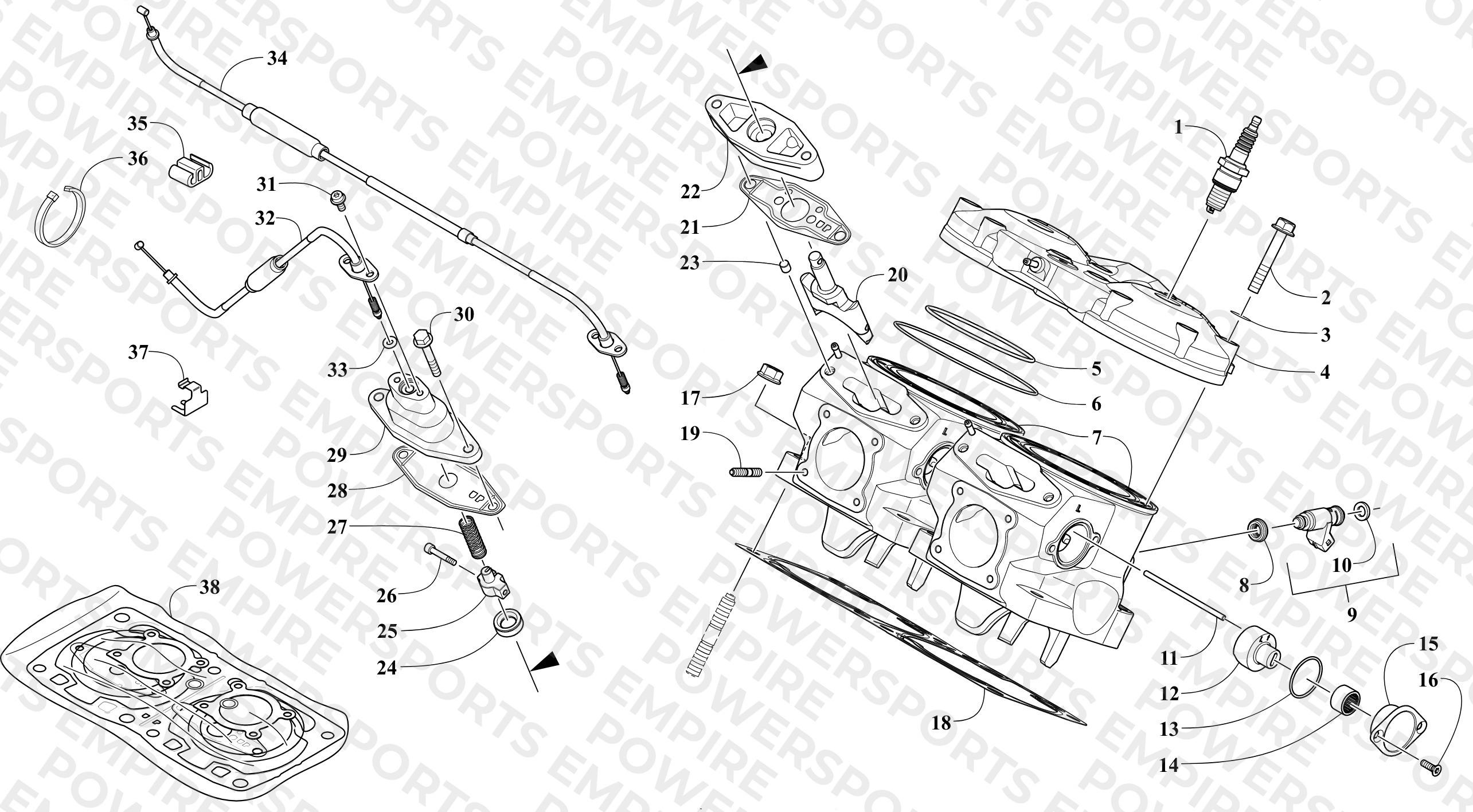 CYLINDER AND HEAD ASSEMBLY