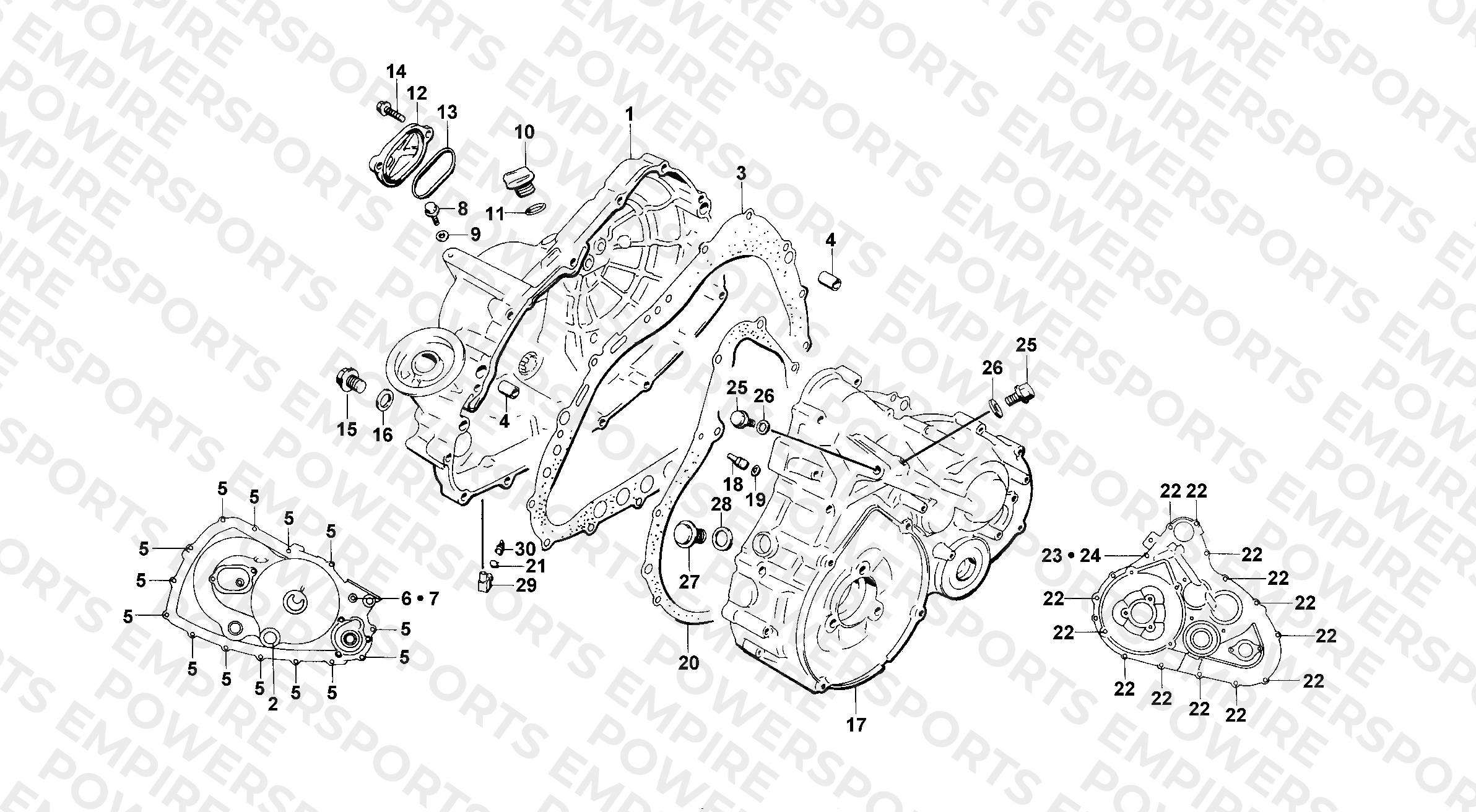 CRANKCASE COVER ASSEMBLY