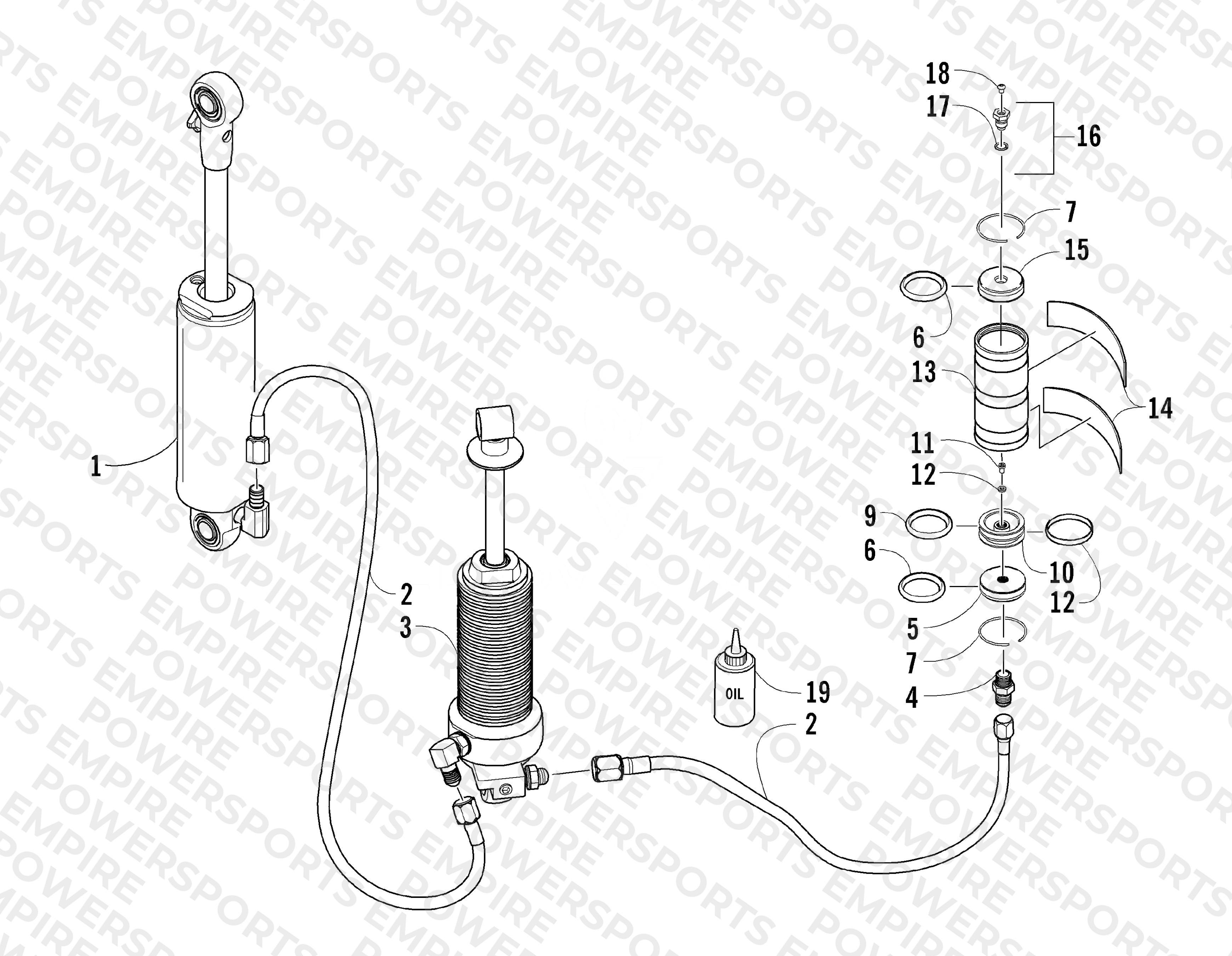 REAR SUSPENSION SHOCK ABSORBER ASSEMBLY