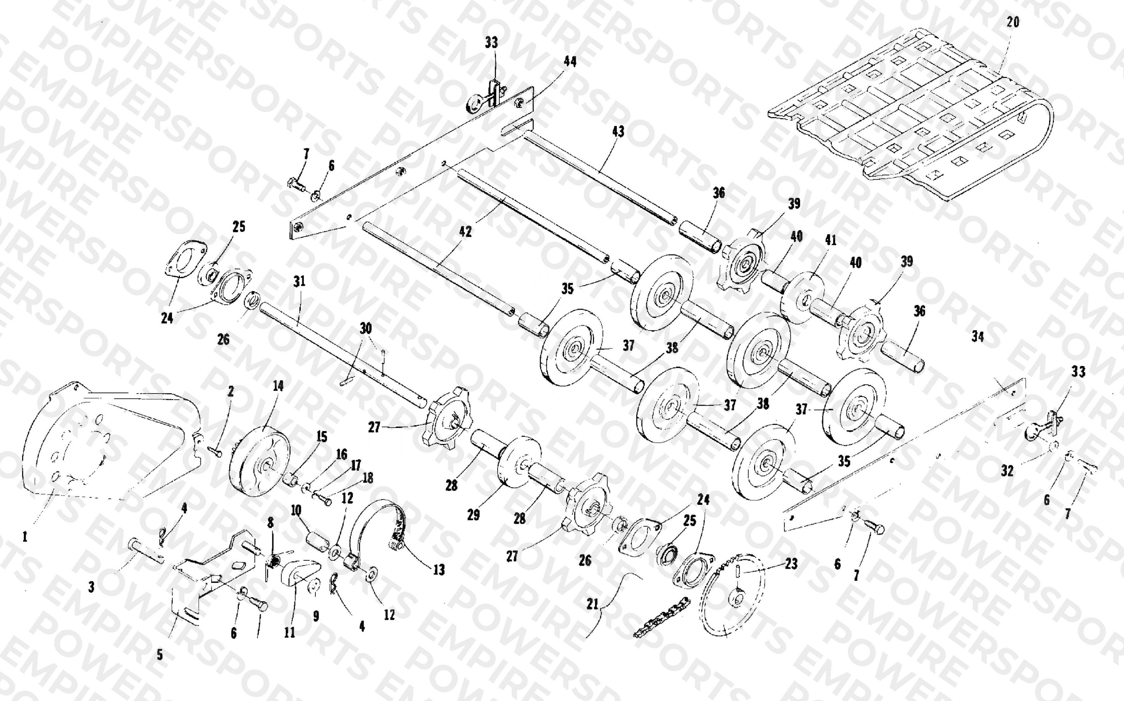 DRIVE, UNDERCARRIAGE AND TRACK
