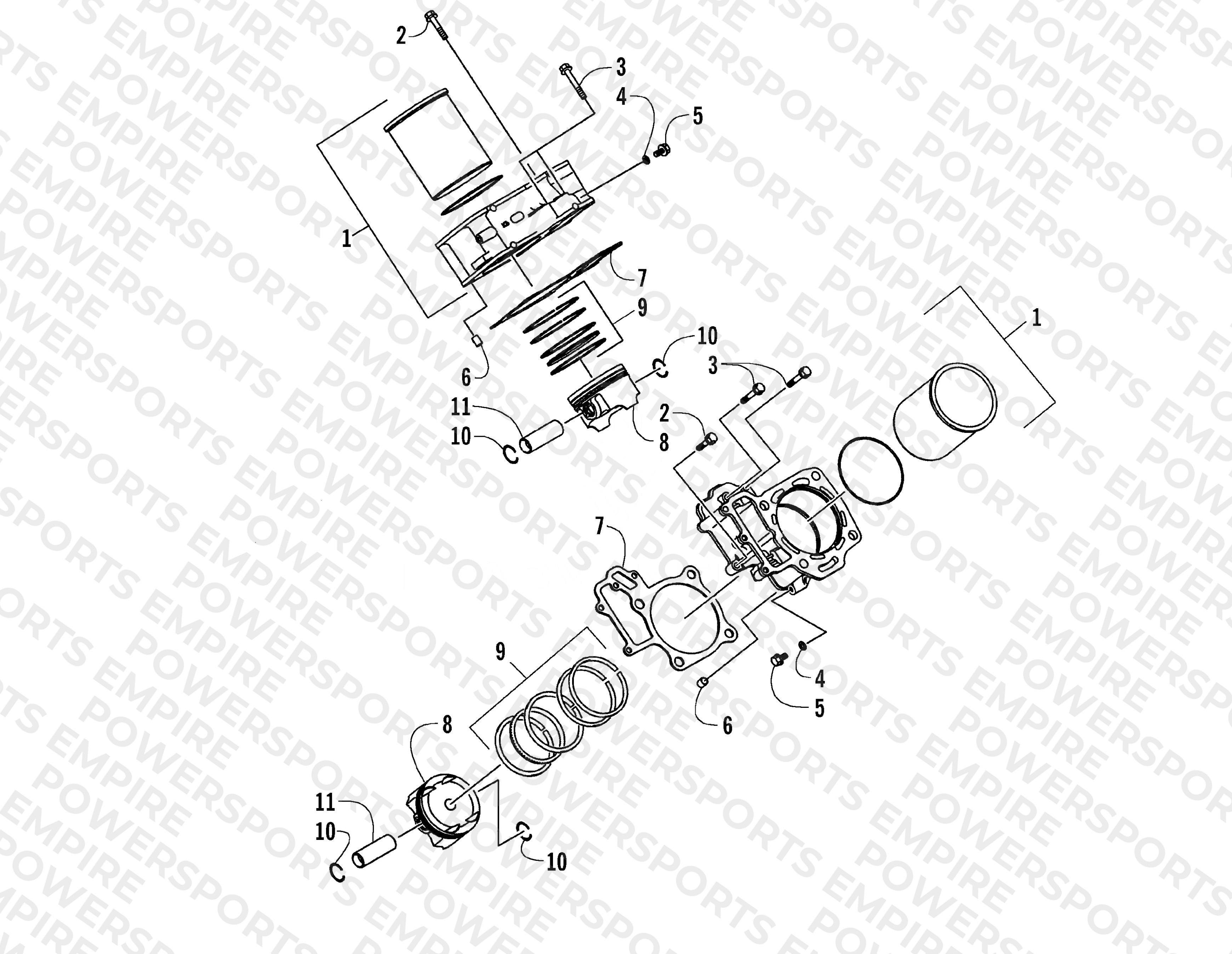 CYLINDER/PISTON ASSEMBLY