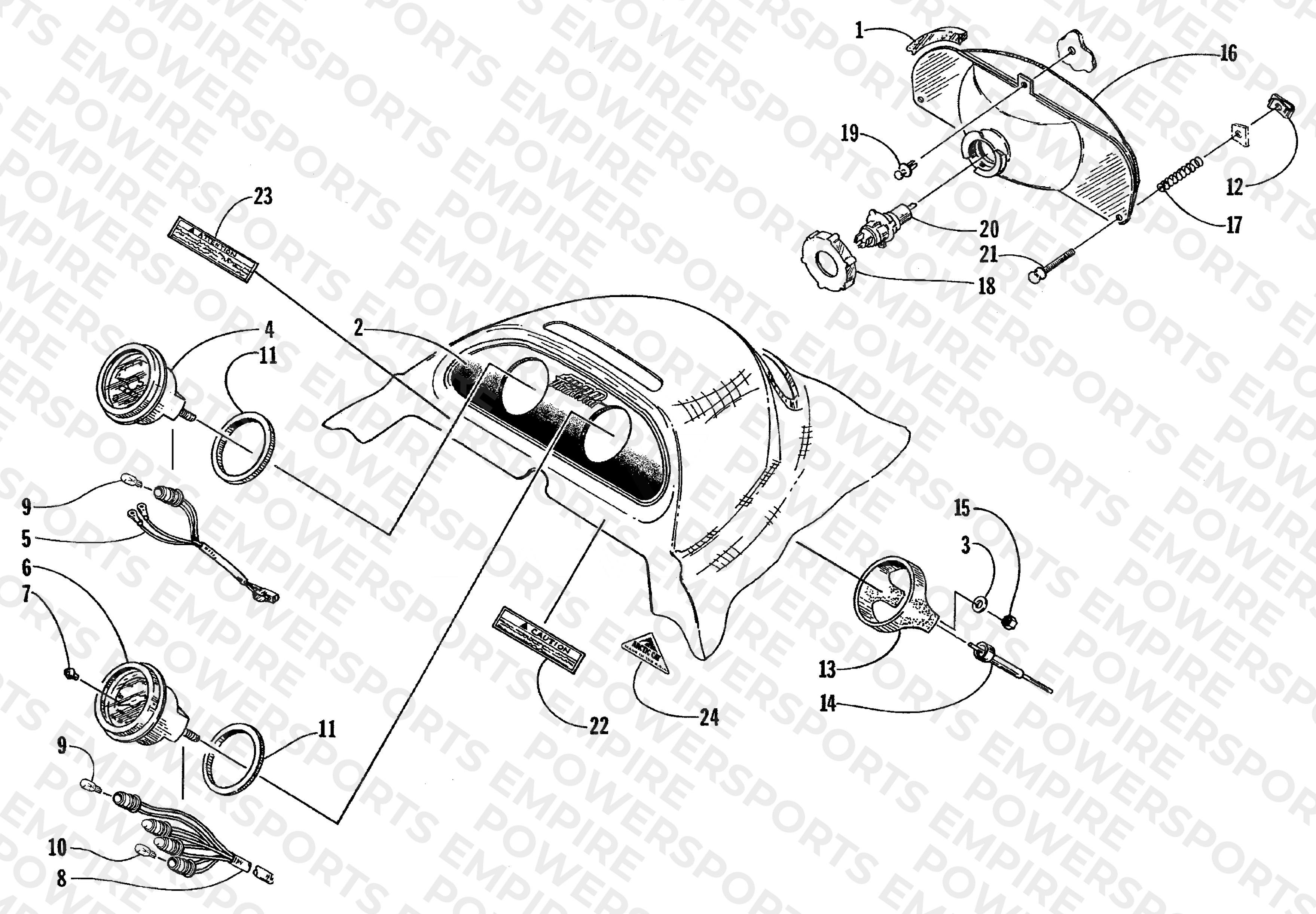 HEADLIGHT AND INSTRUMENTS