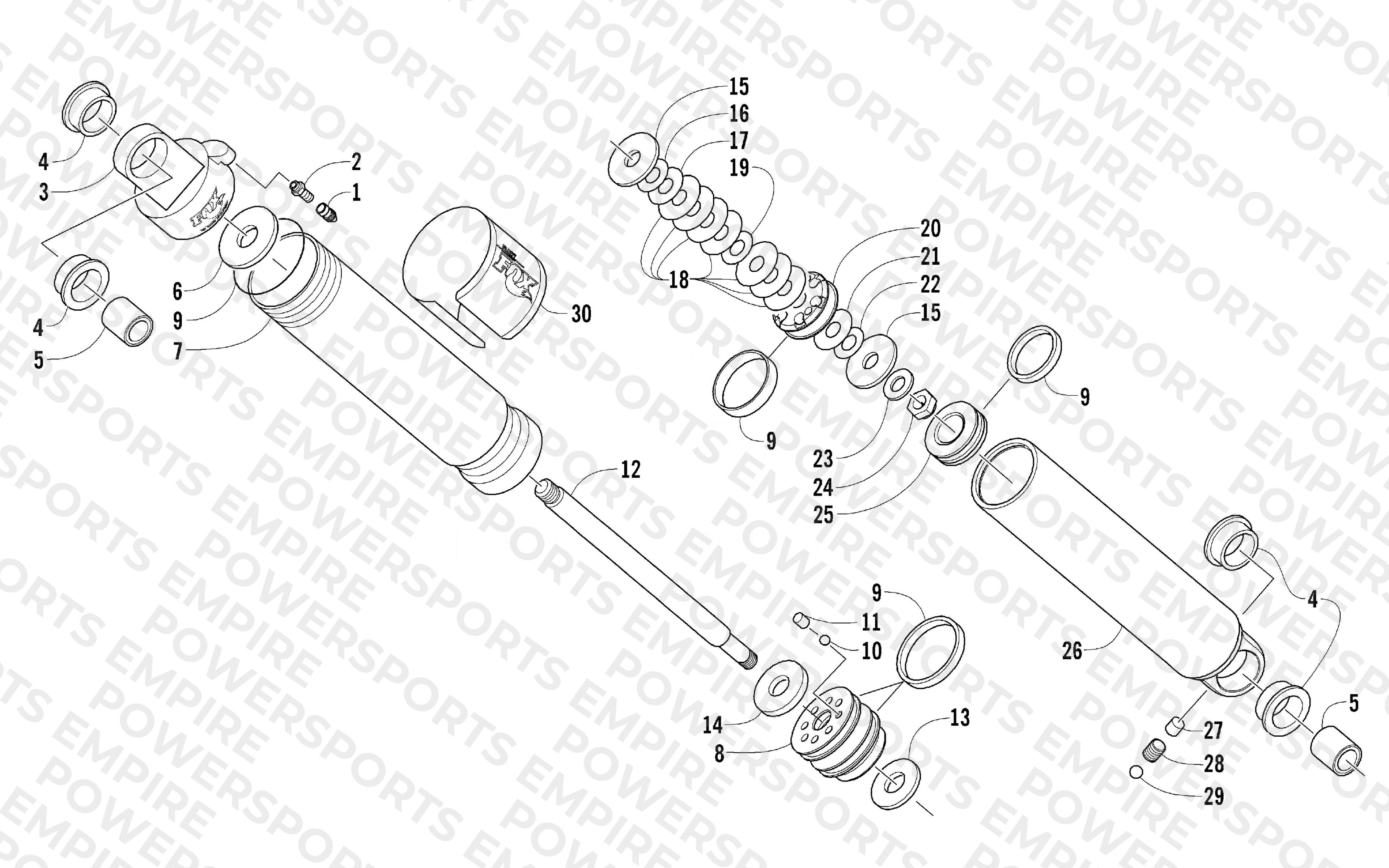 REAR SUSPENSION REAR ARM SHOCK ABSORBER