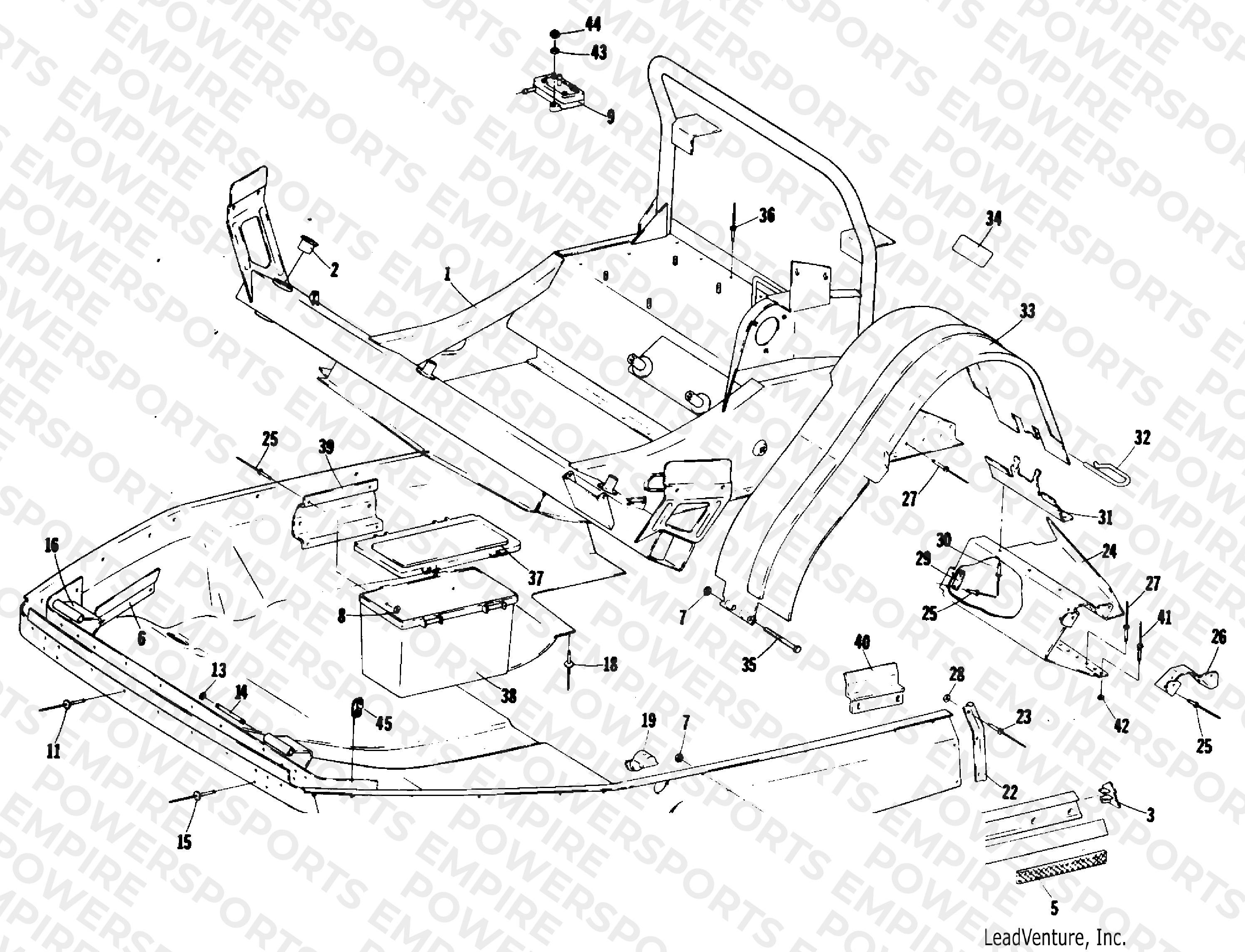 BELLY PAN AND FRONT FRAME
