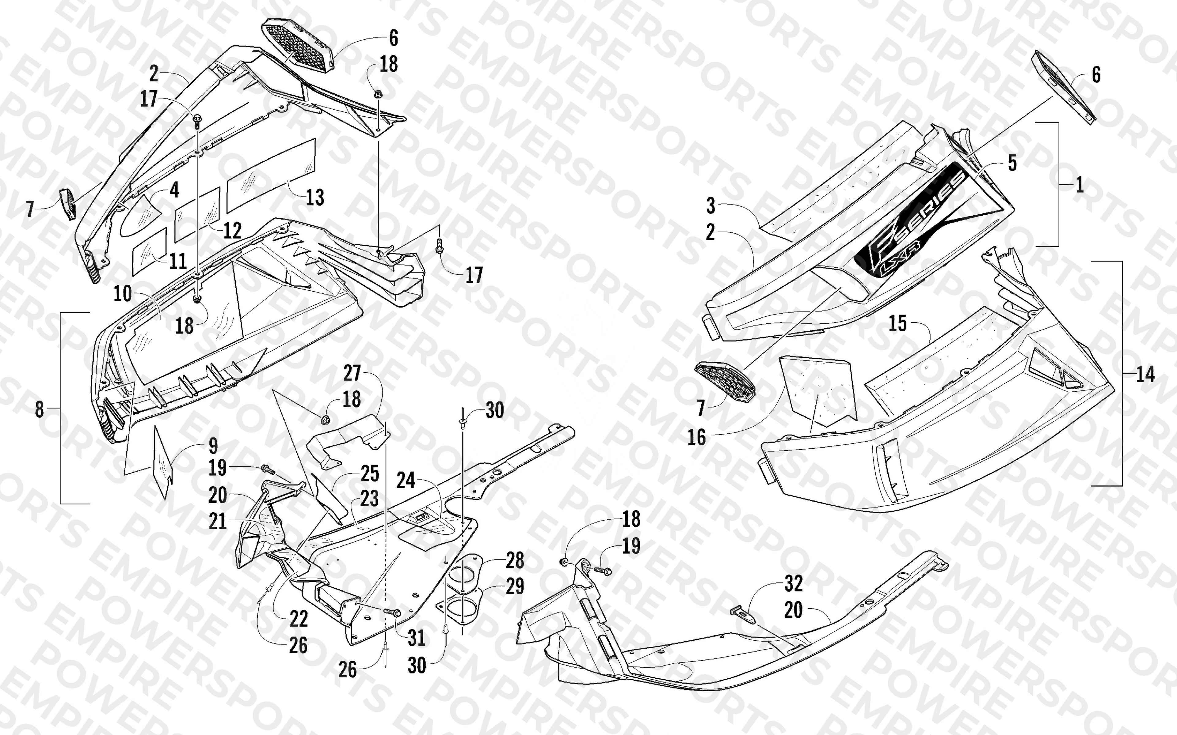 SKID PLATE AND SIDE PANEL ASSEMBLY