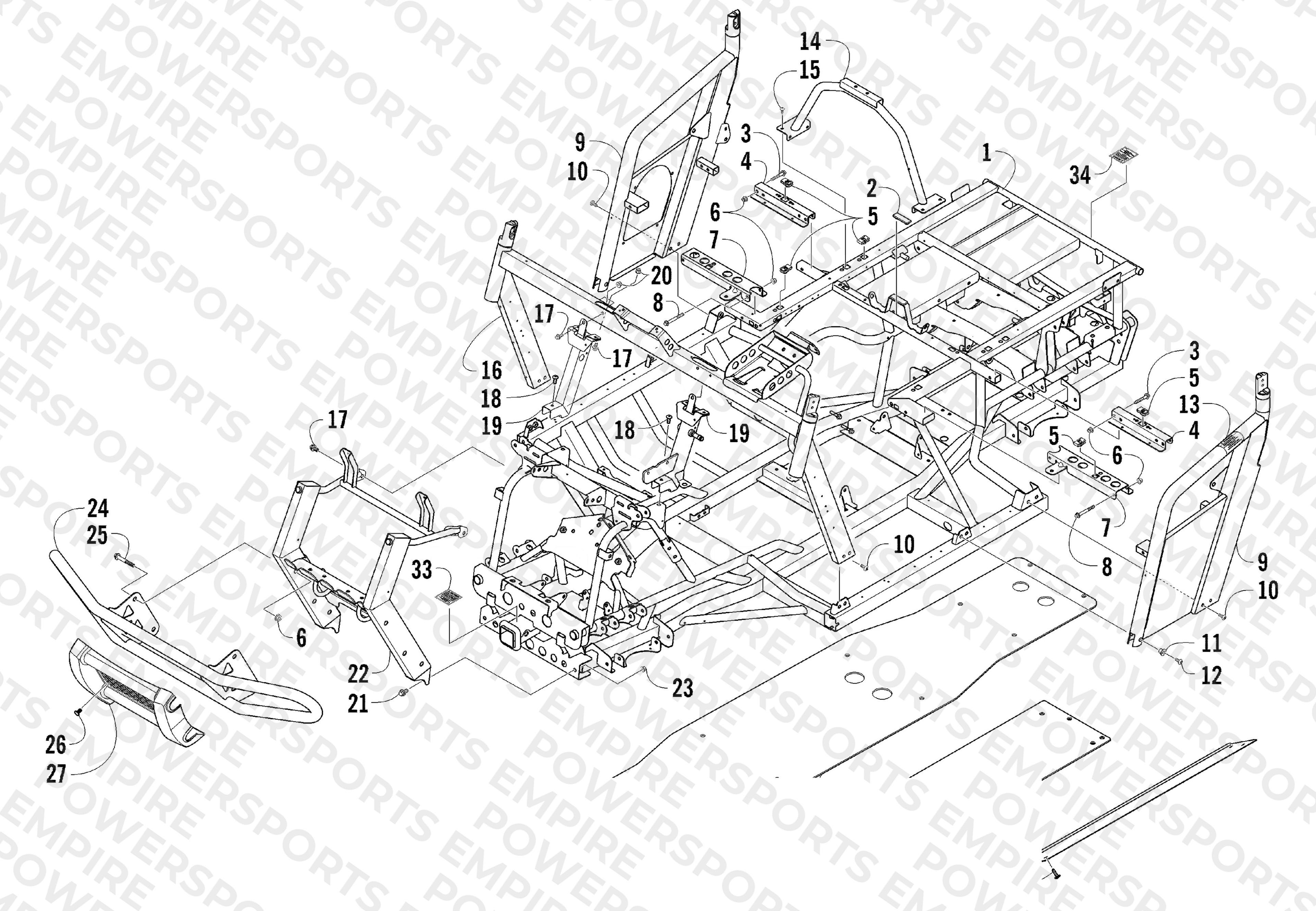 FRAME AND RELATED PARTS