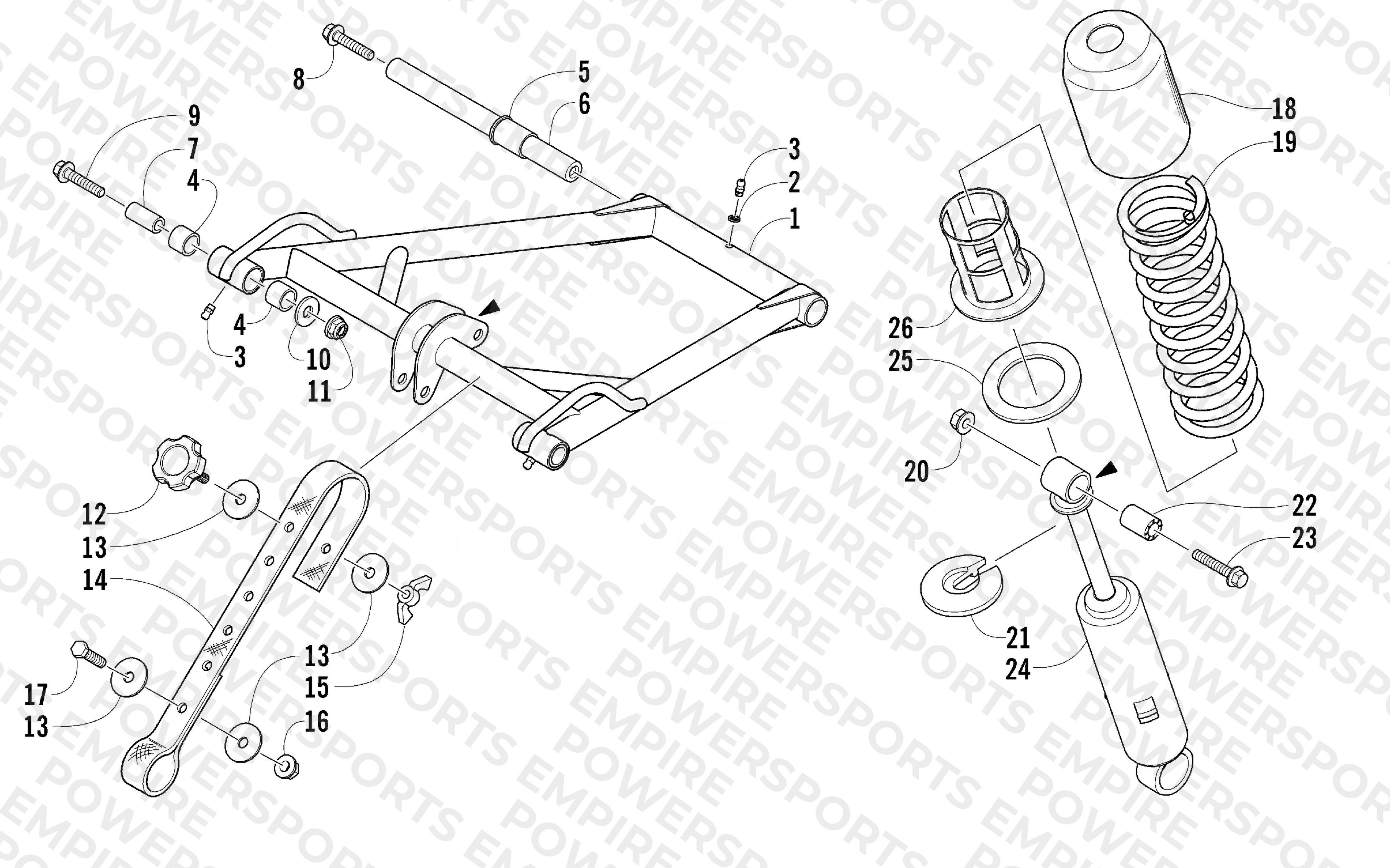 REAR SUSPENSION FRONT ARM ASSEMBLY