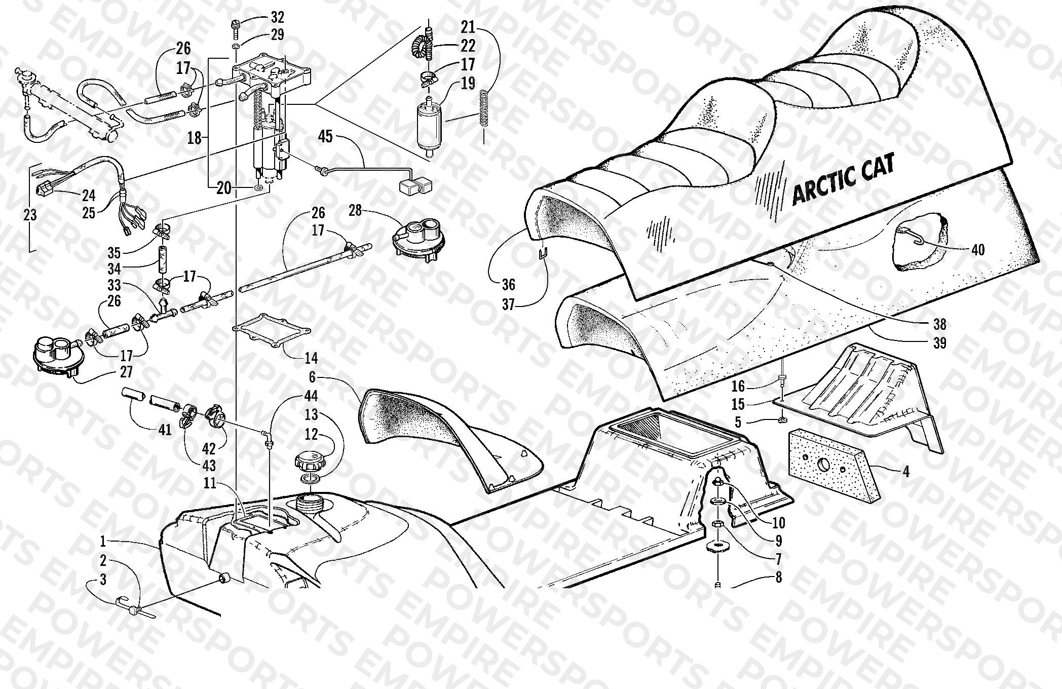 GAS TANK AND FUEL PUMP ASSEMBLIES