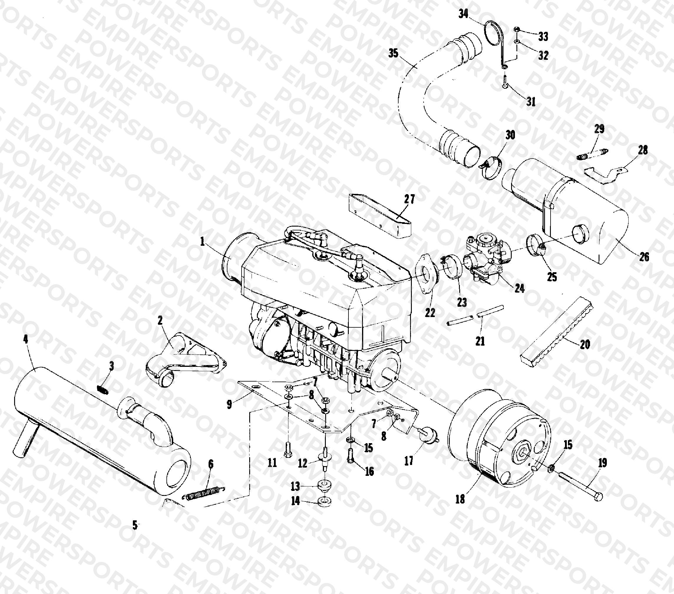 ENGINE AND RELATED PARTS