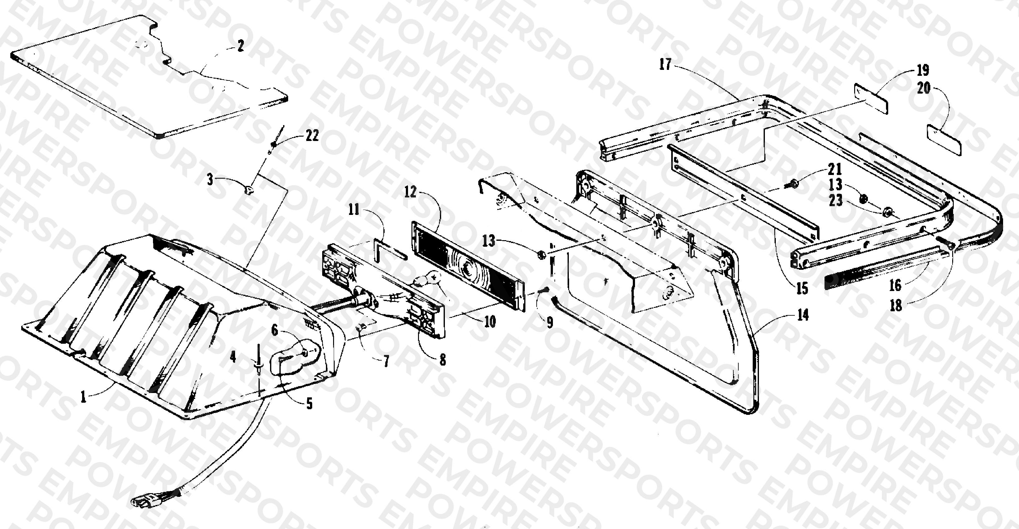 TOOLBOX, TAILLIGHT AND REAR BUMPER