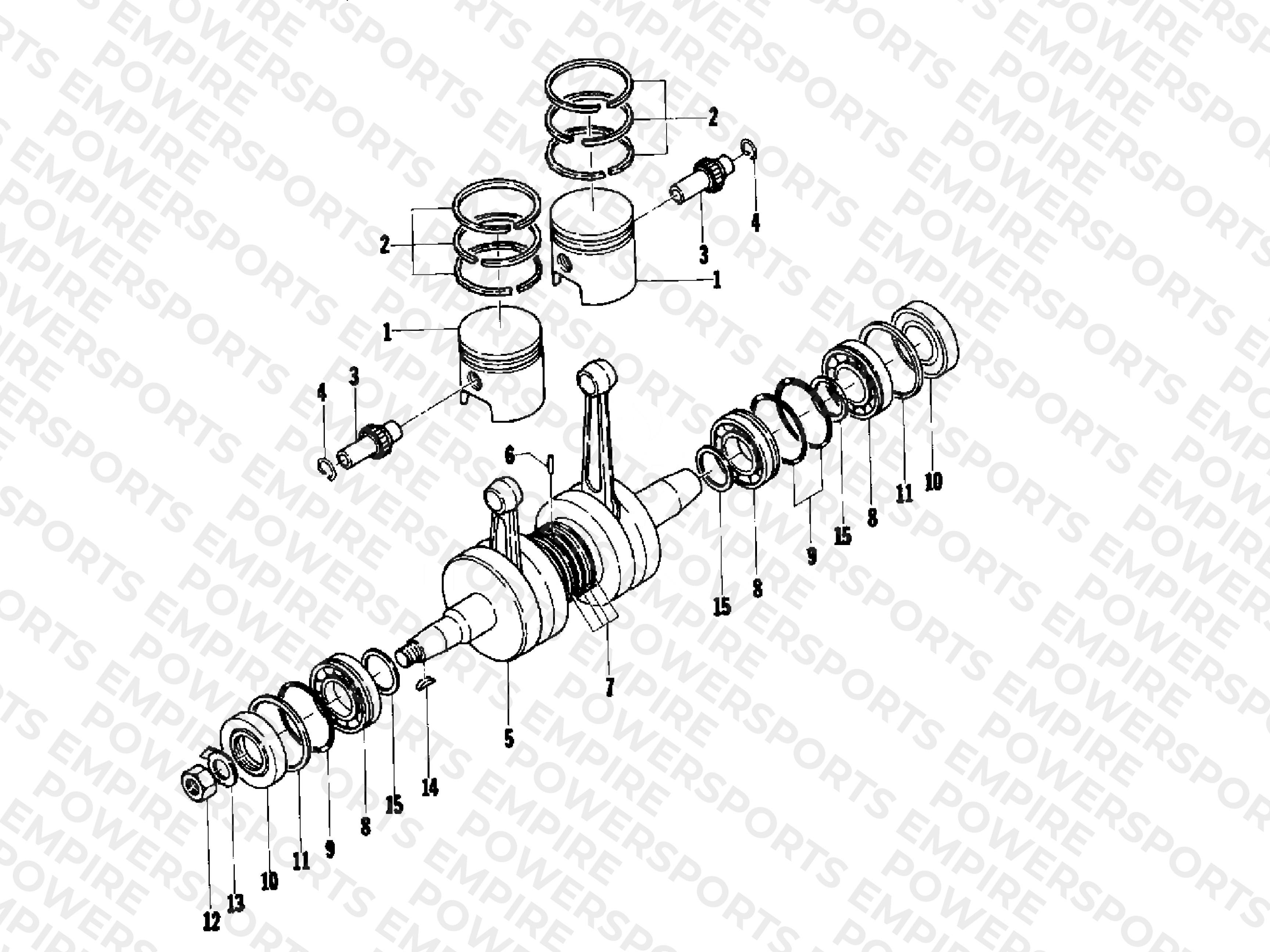 PISTON AND CRANKSHAFT