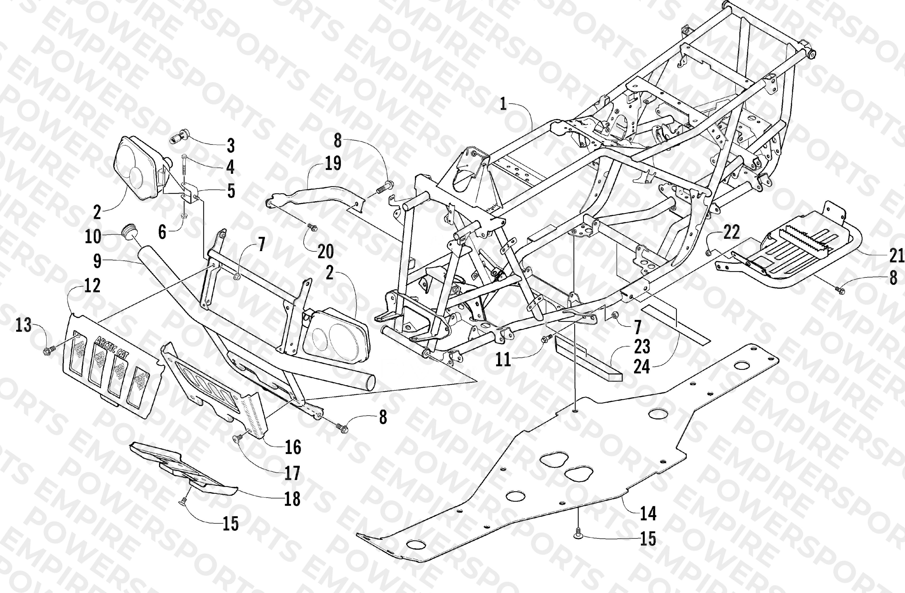 FRAME AND RELATED PARTS