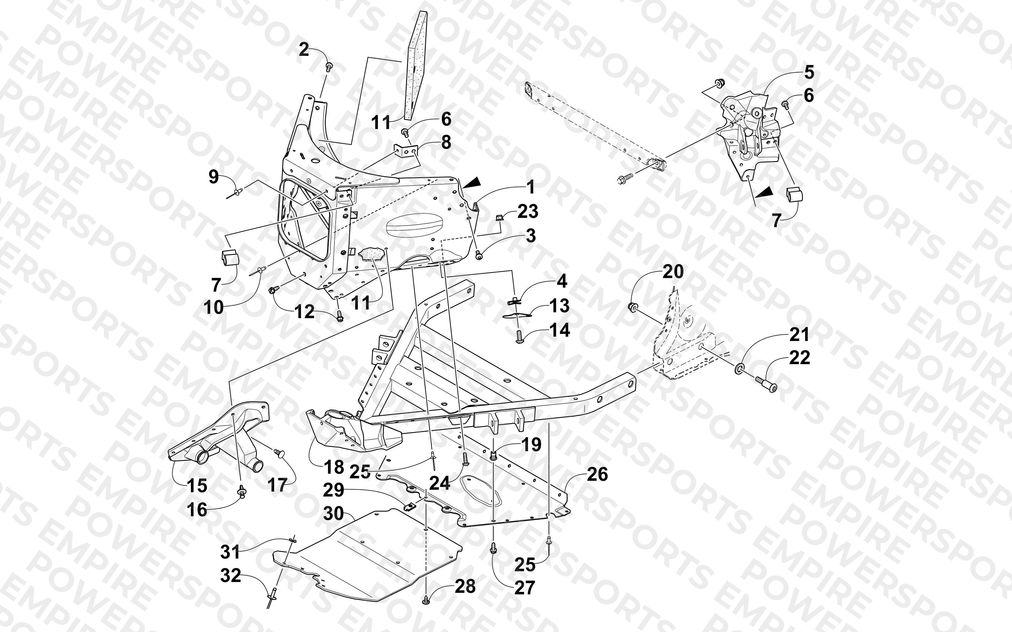 FRONT BUMPER AND FRAME ASSEMBLY