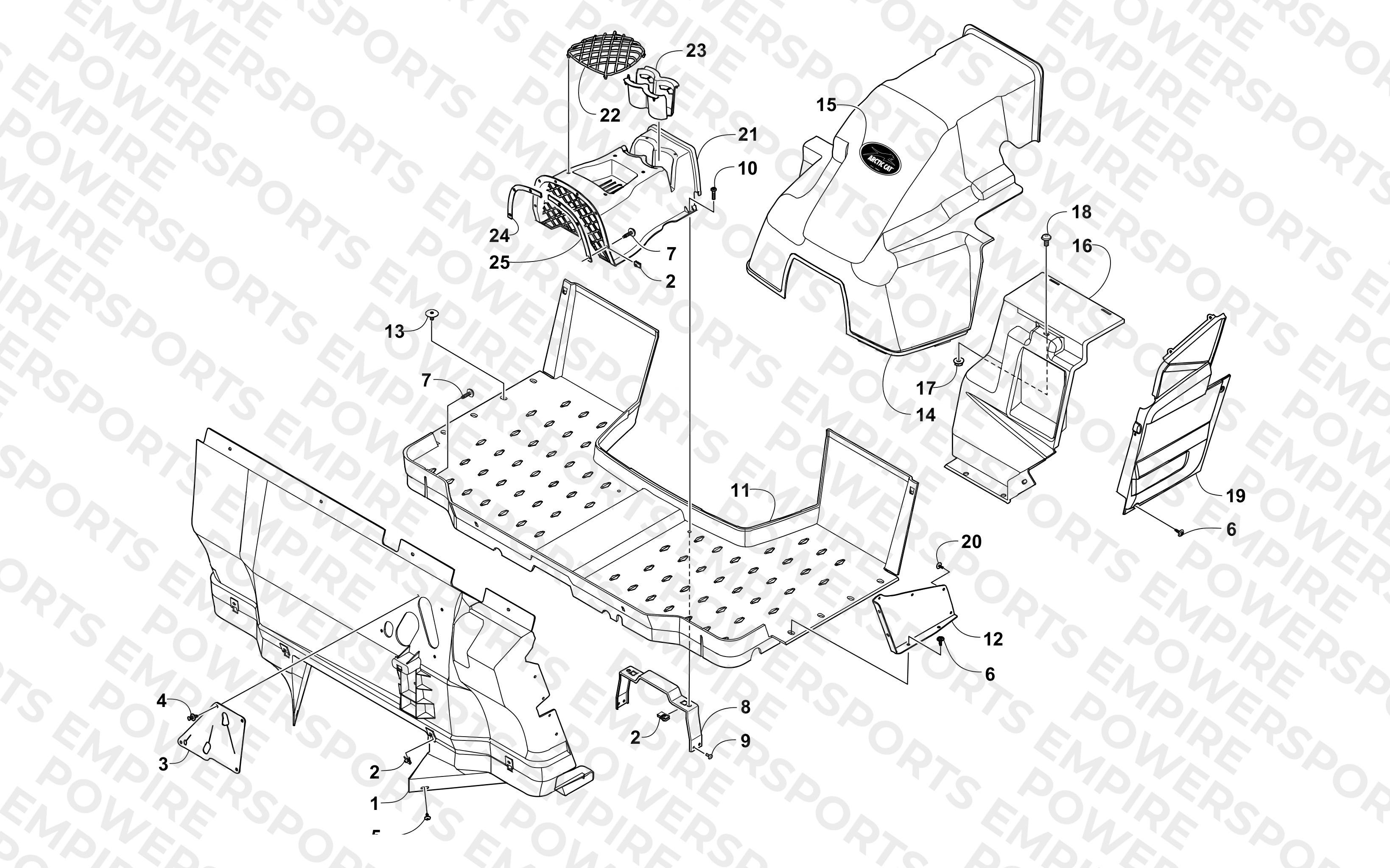 CONSOLE AND FLOOR PANEL ASSEMBLY