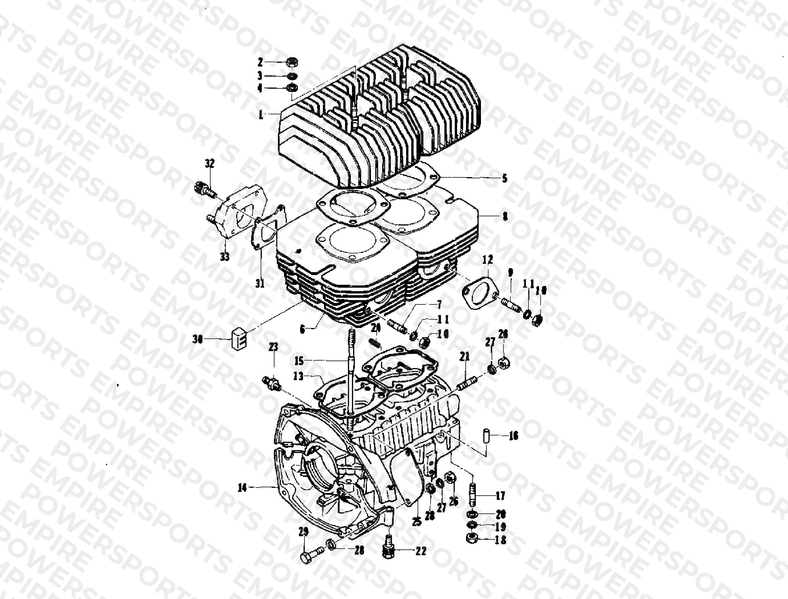 CRANKCASE AND CYLINDER