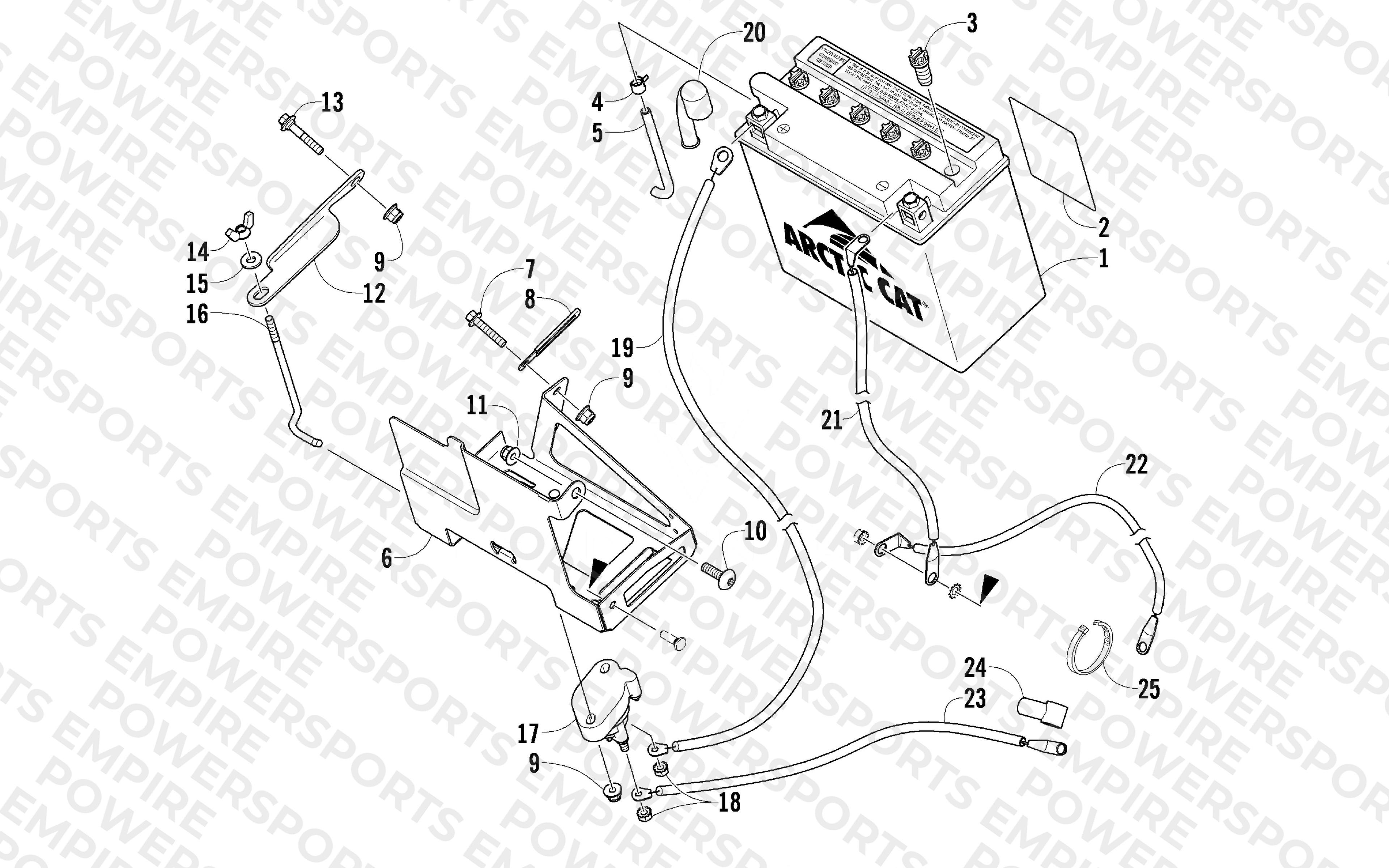BATTERY AND TRAY ASSEMBLY