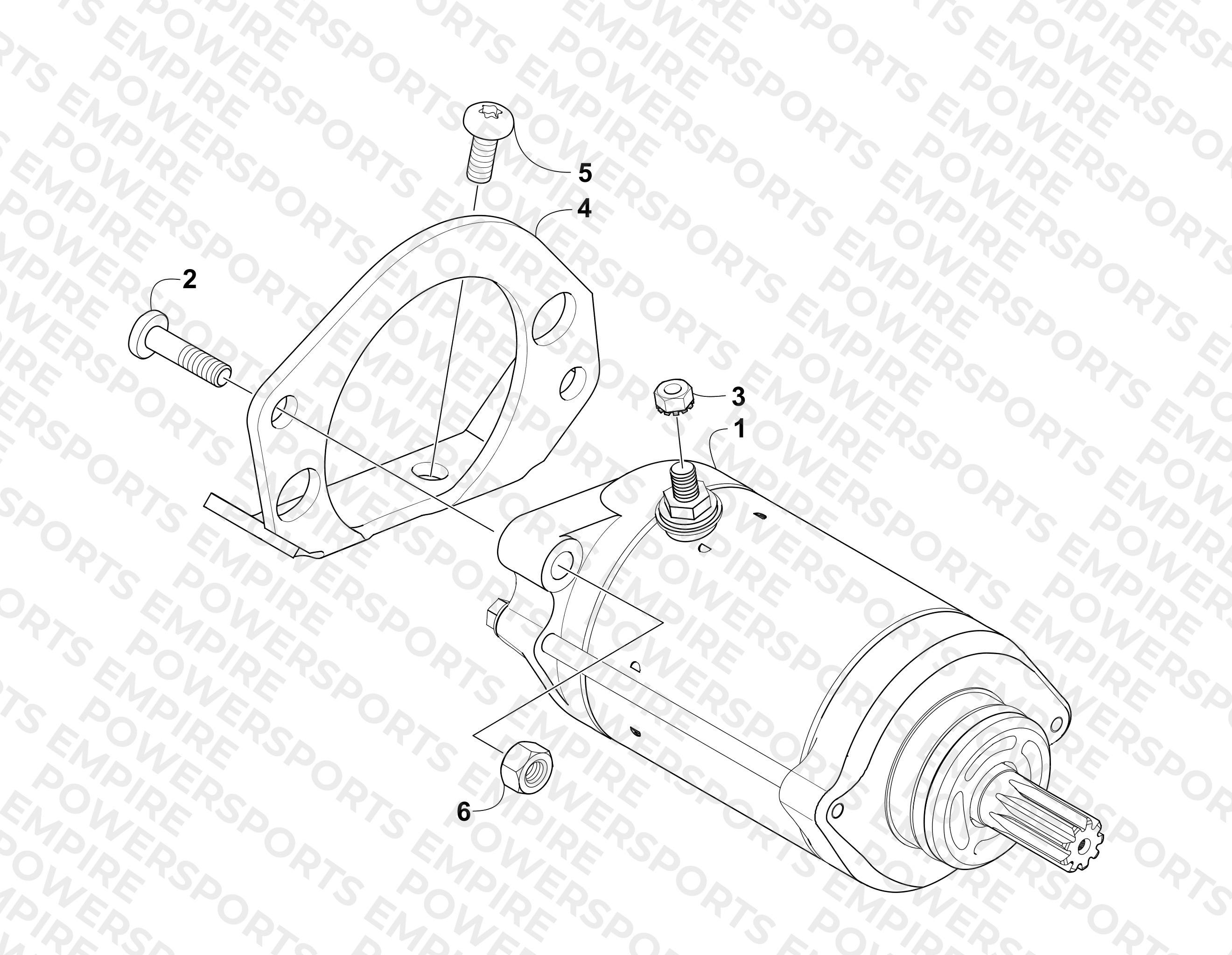 STARTER MOTOR ASSEMBLY (VIN: 4UF07MPV97T330001 and Above)