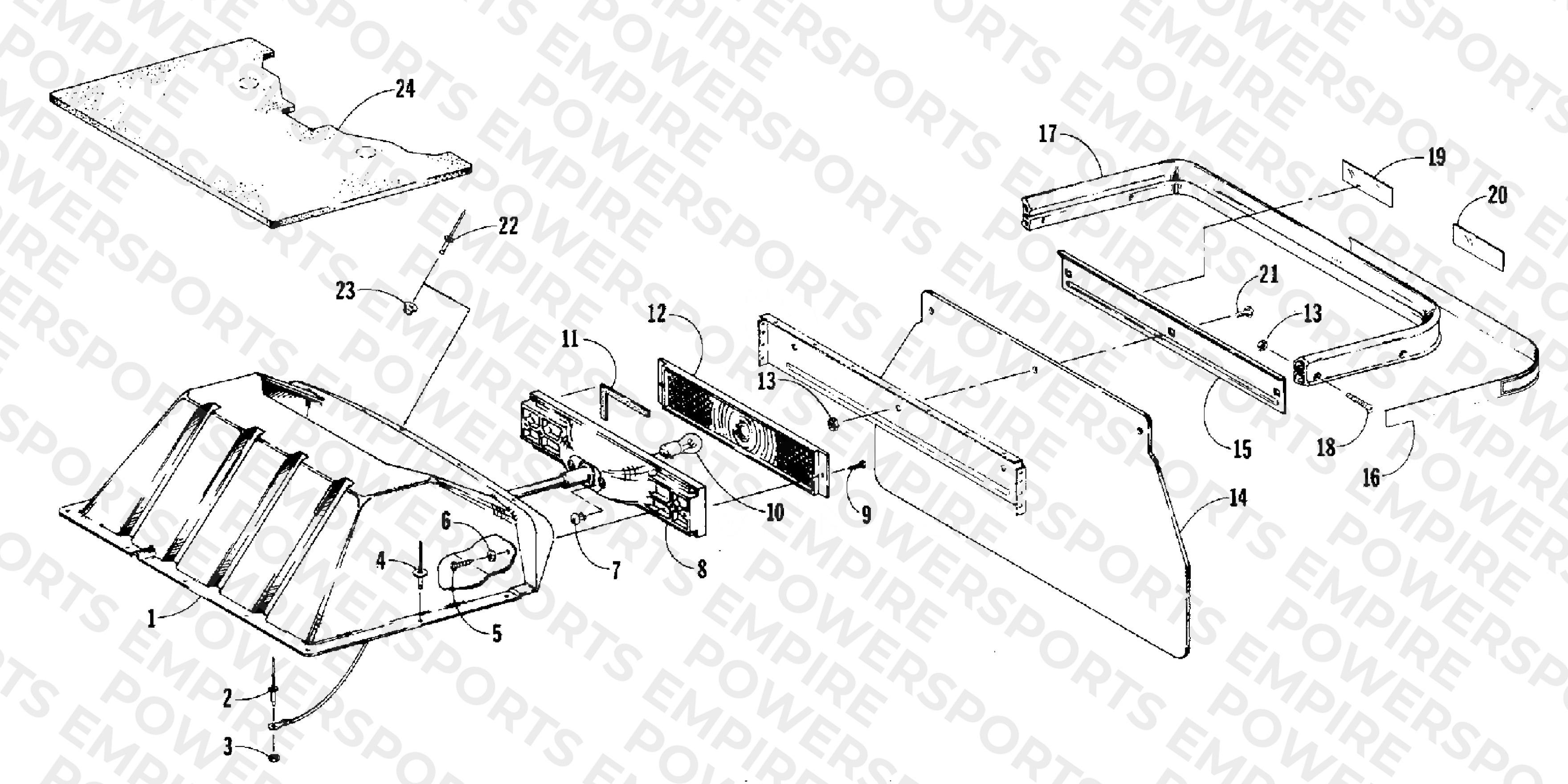 TOOLBOX, TAILLIGHT AND REAR BUMPER