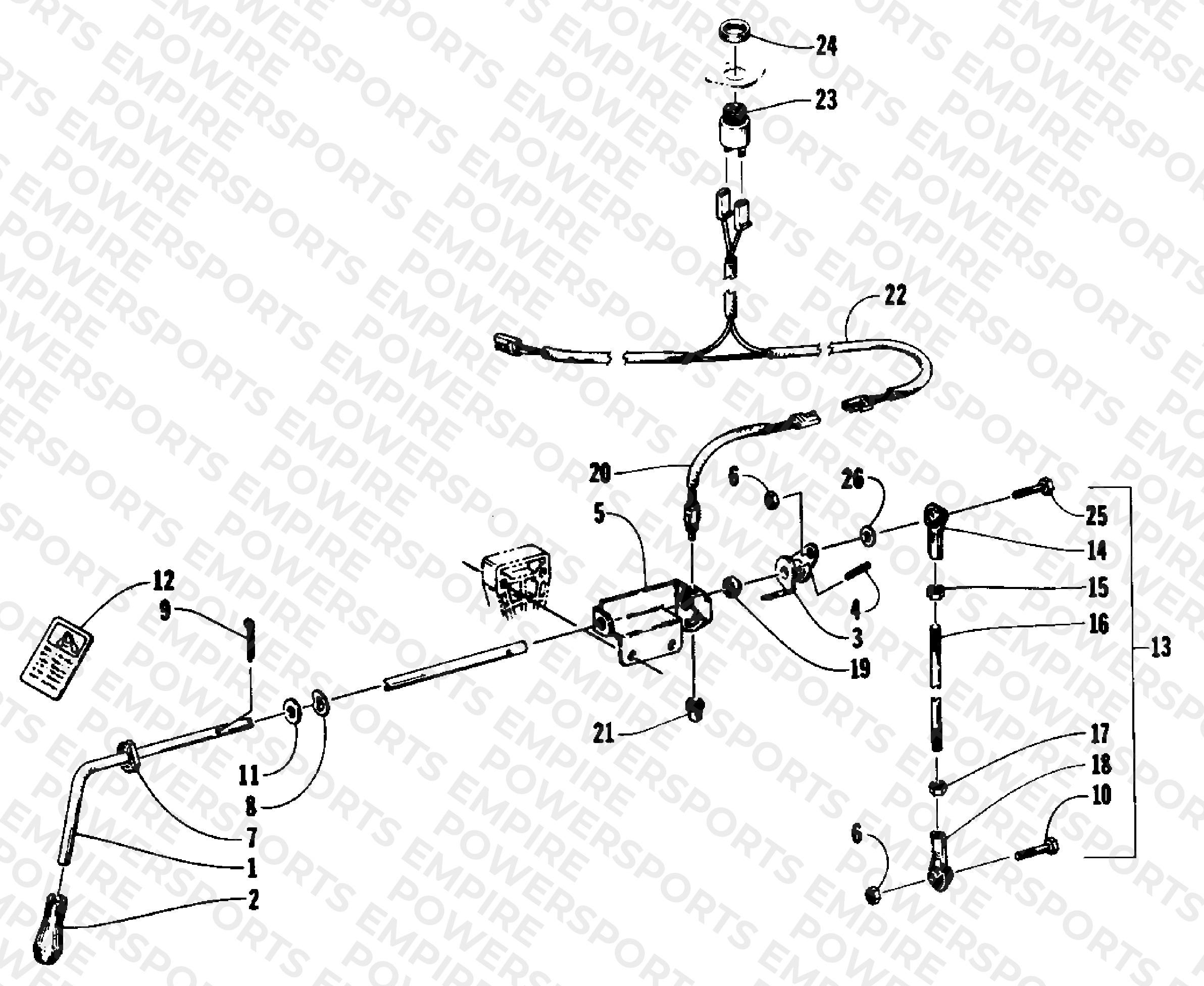 REVERSE SHIFT LEVER ASSEMBLY