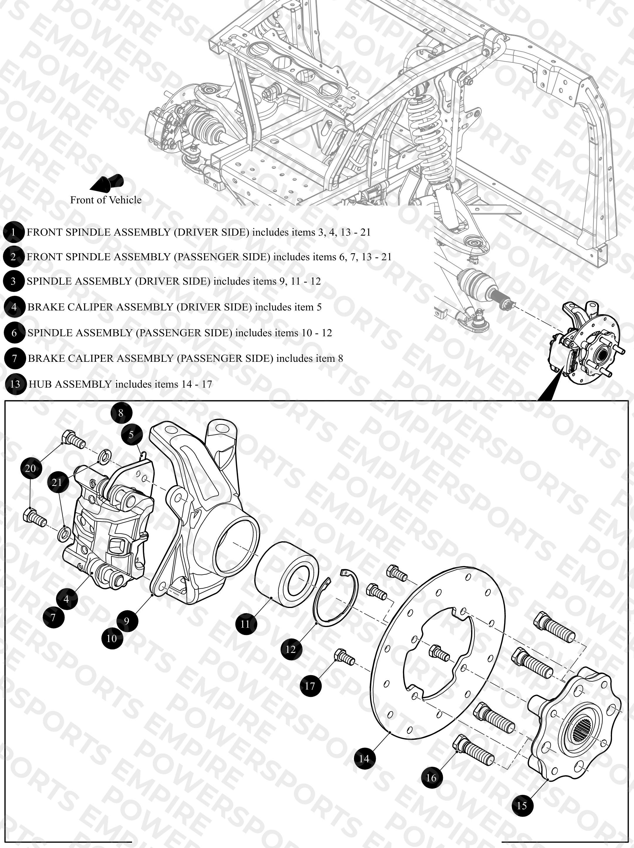 FRONT SPINDLE ASSEMBLY