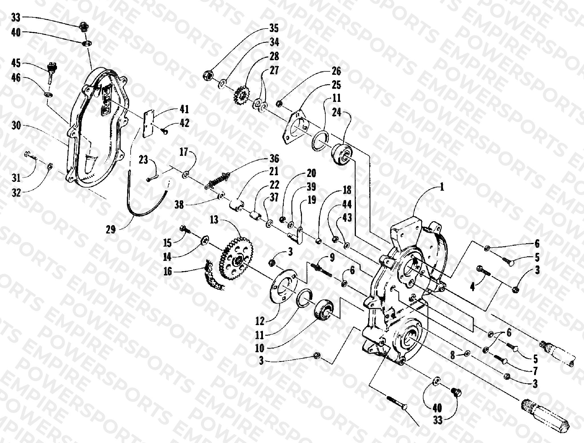 DRIVE/DROPCASE ASSEMBLY