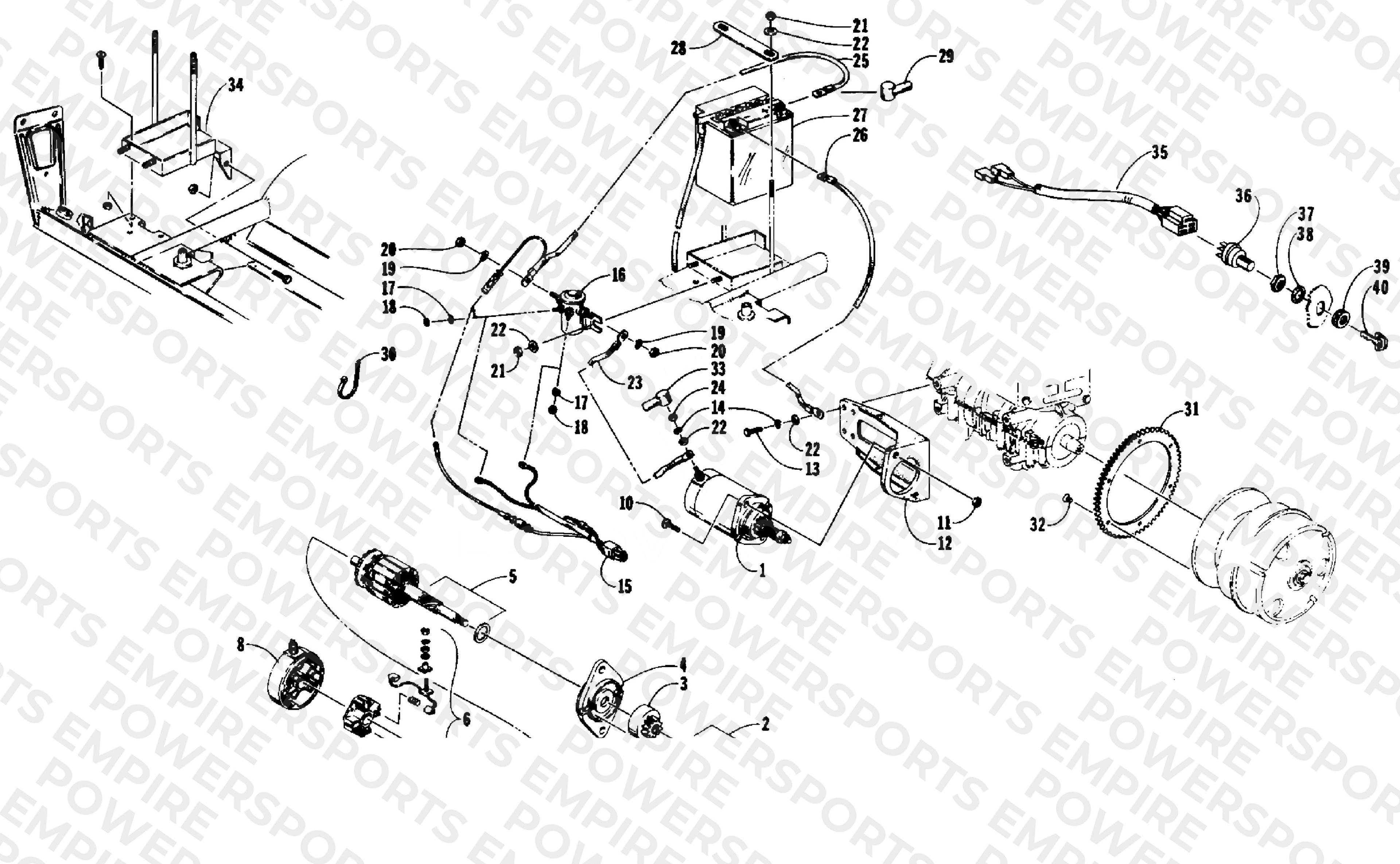 ELECTRIC START ASSEMBLY