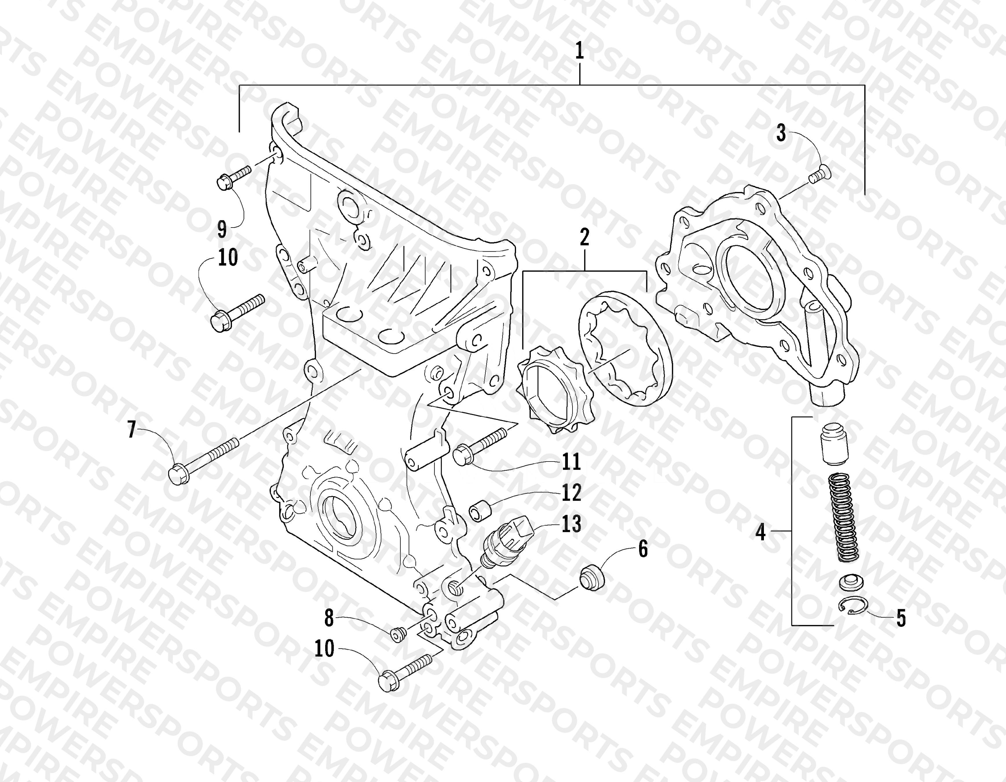 TIMING CHAIN COVER/OIL PUMP ASSEMBLY