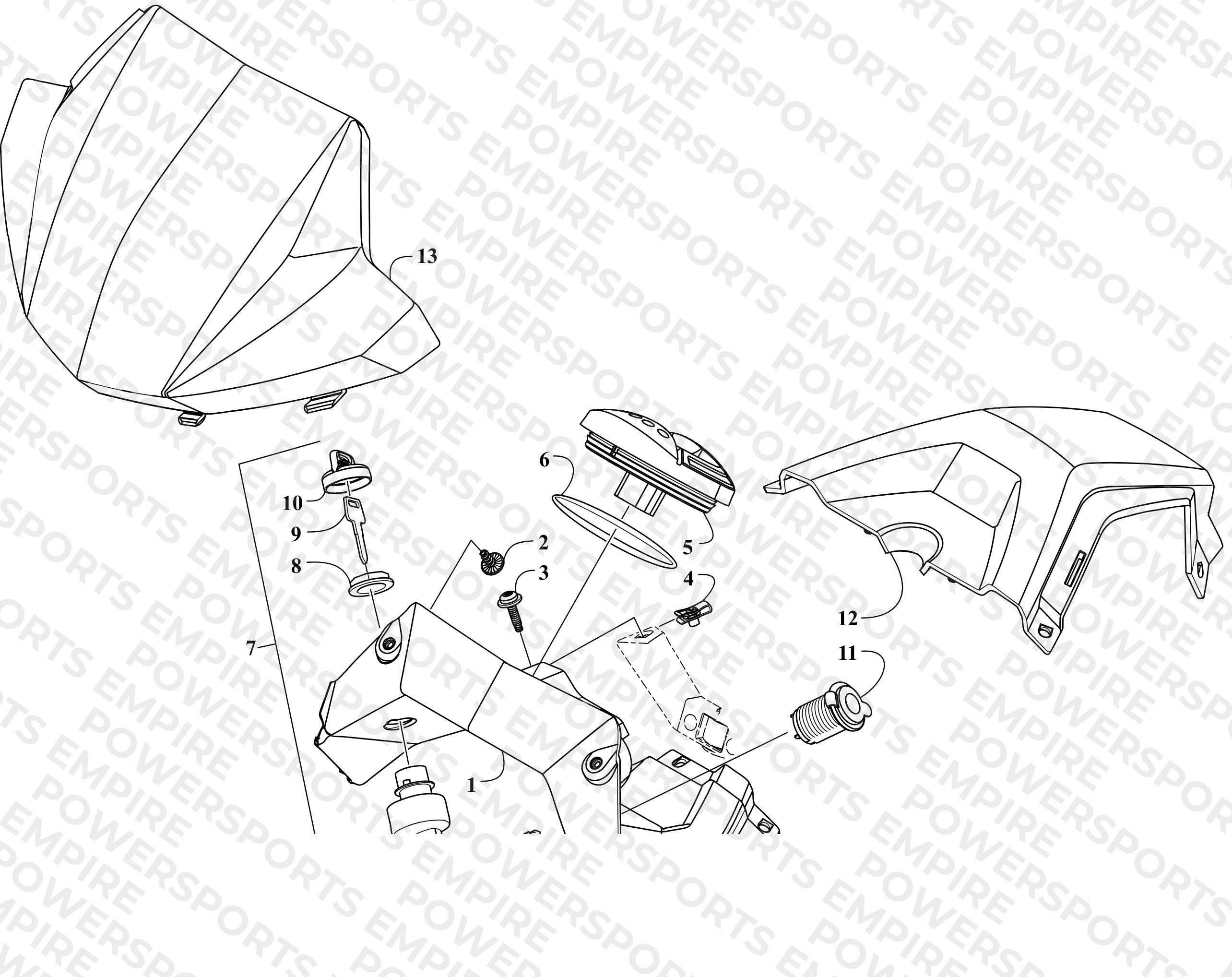 CONSOLE AND INSTRUMENT ASSEMBLY