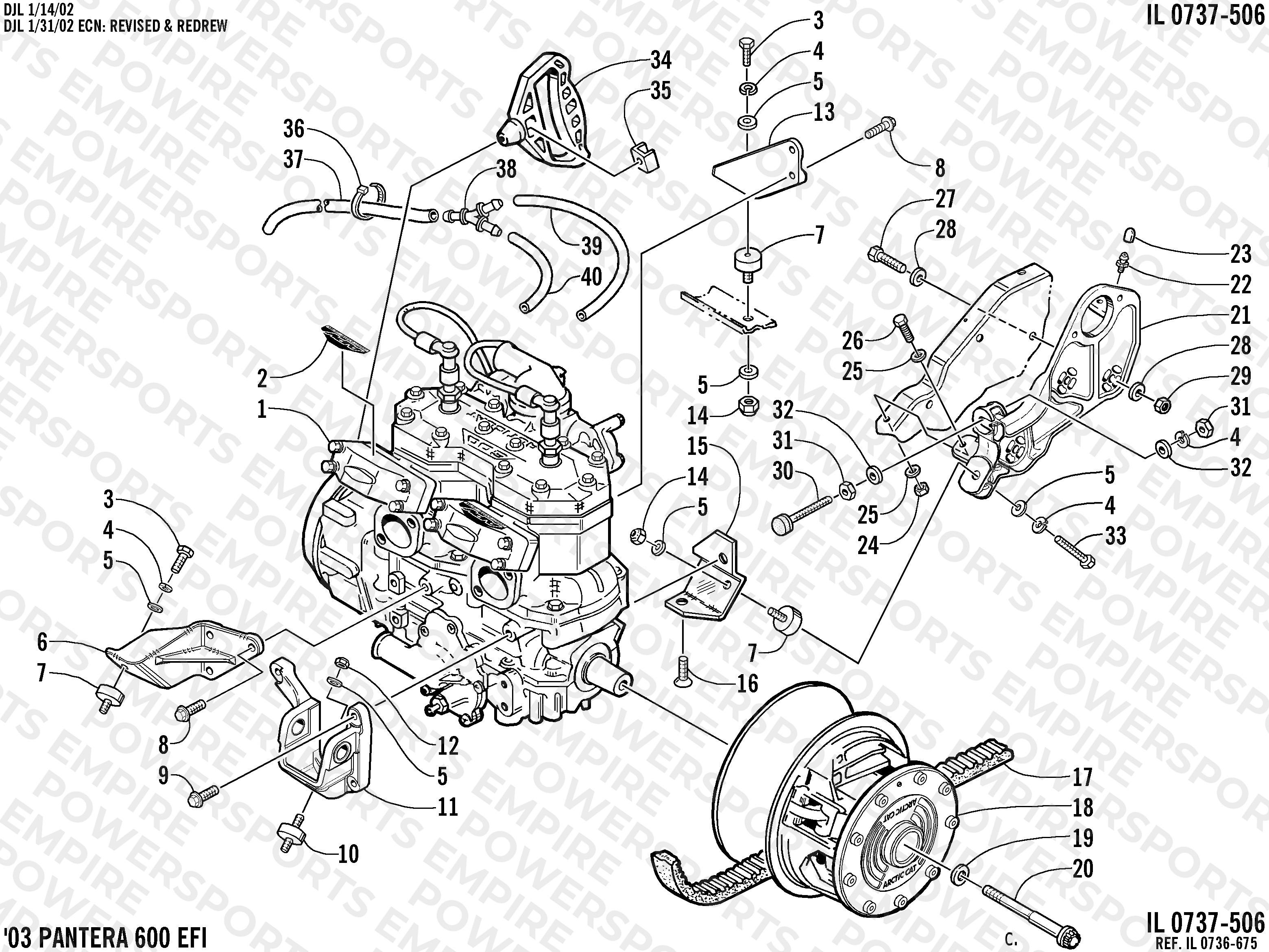 ENGINE AND RELATED PARTS