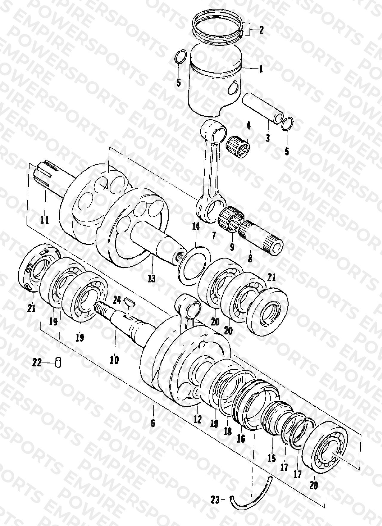 PISTON AND CRANKSHAFT