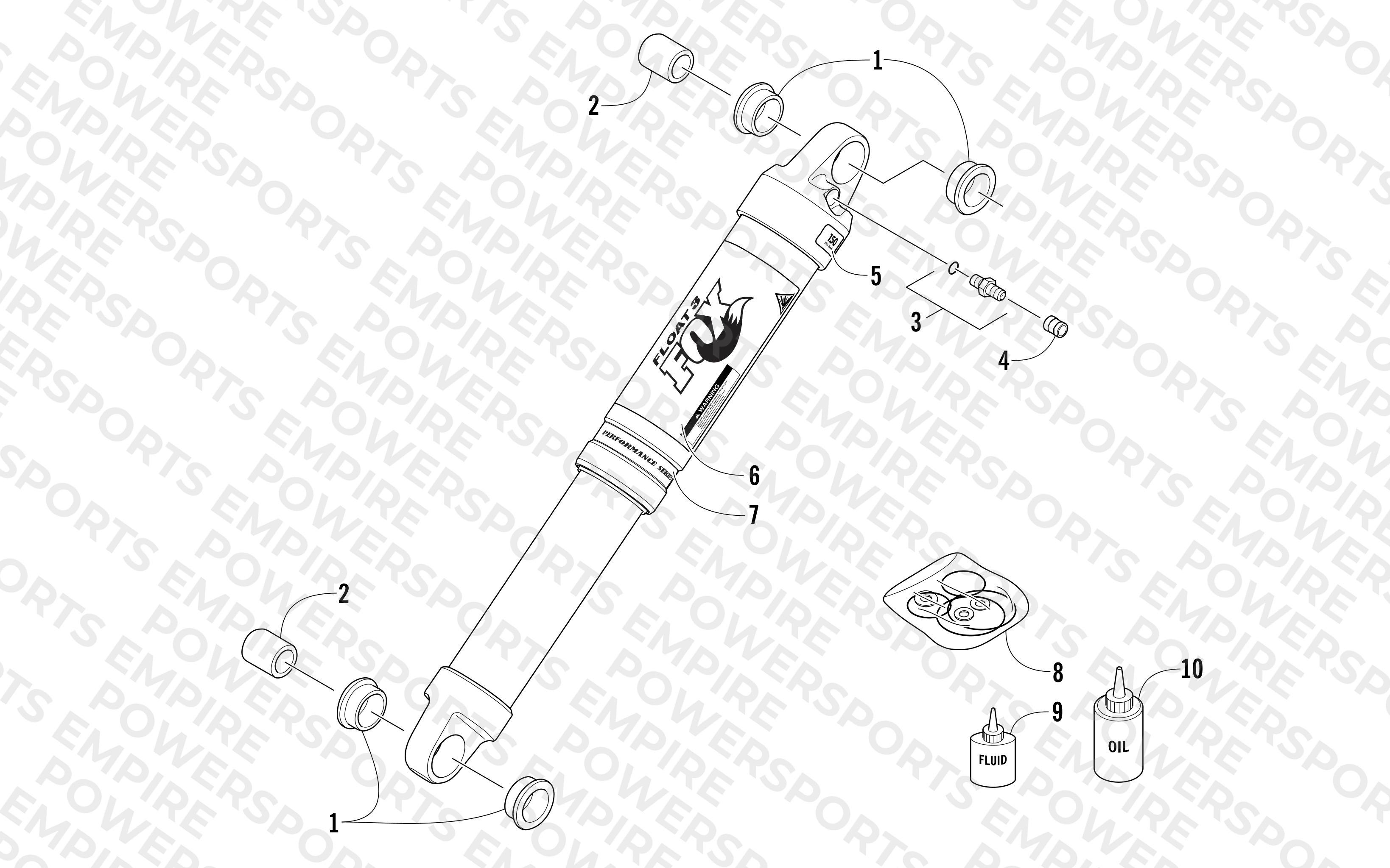 REAR SUSPENSION REAR ARM SHOCK ABSORBER