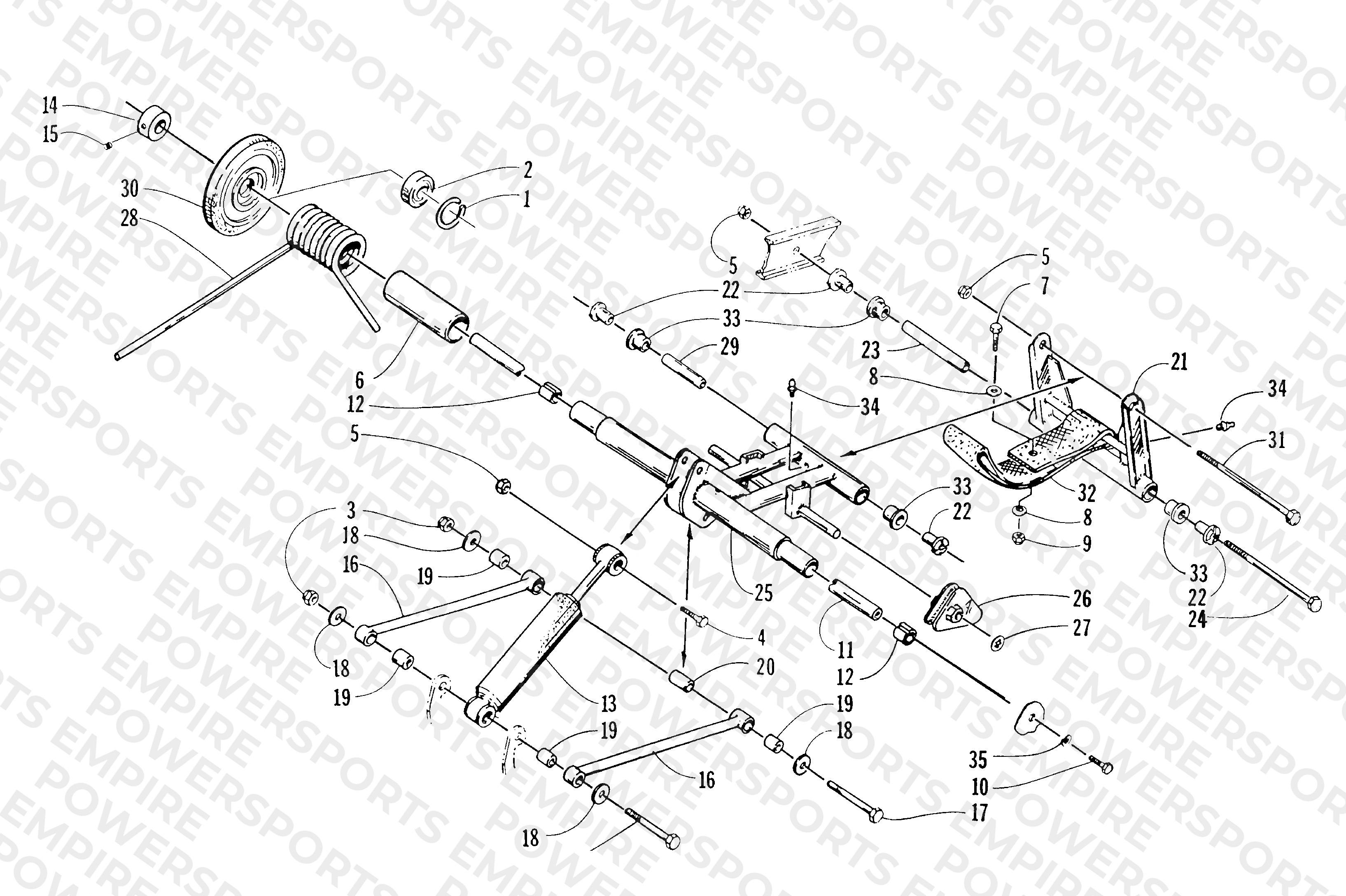 REAR SUSPENSION REAR ARM ASSEMBLY