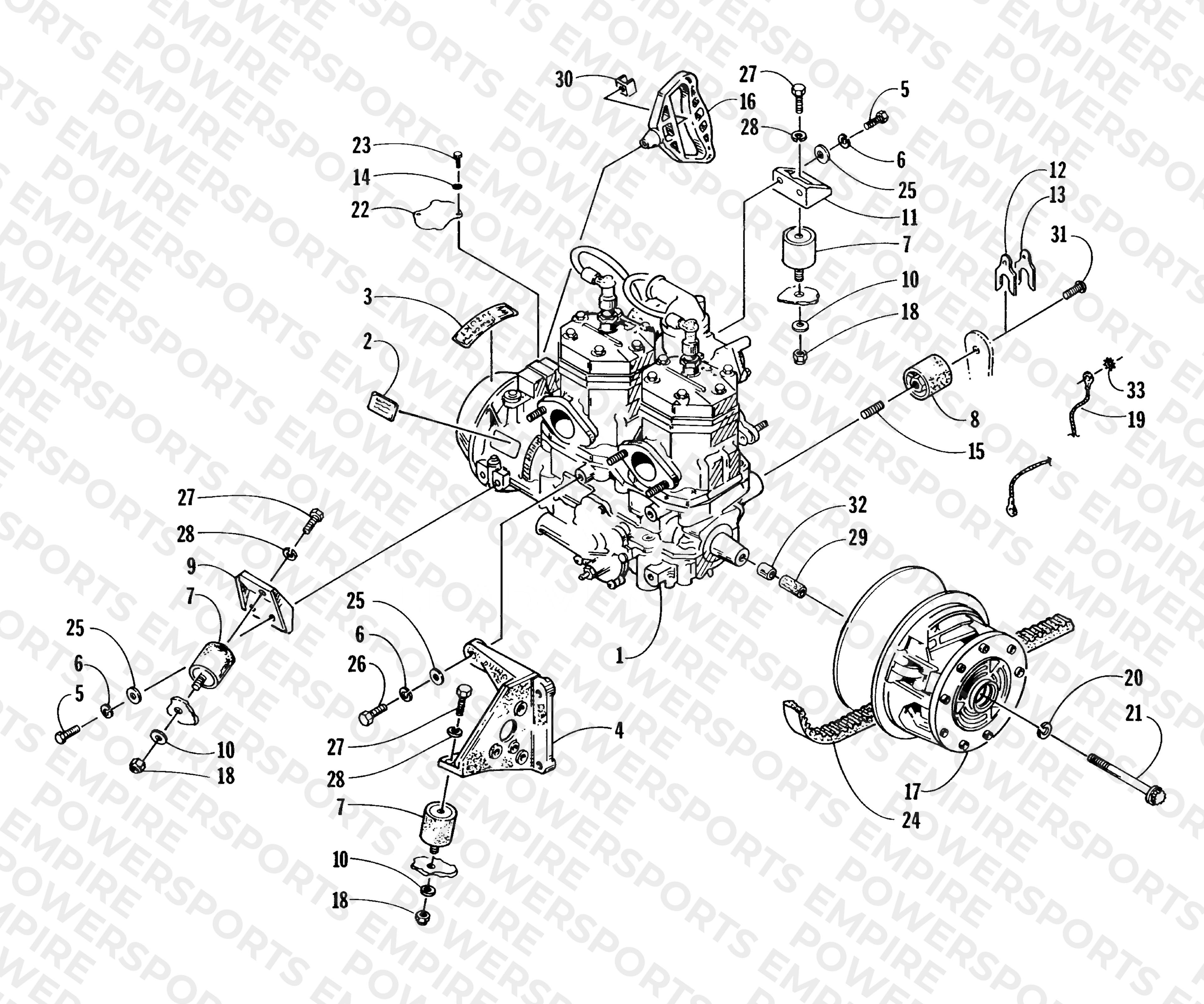 ENGINE AND RELATED PARTS