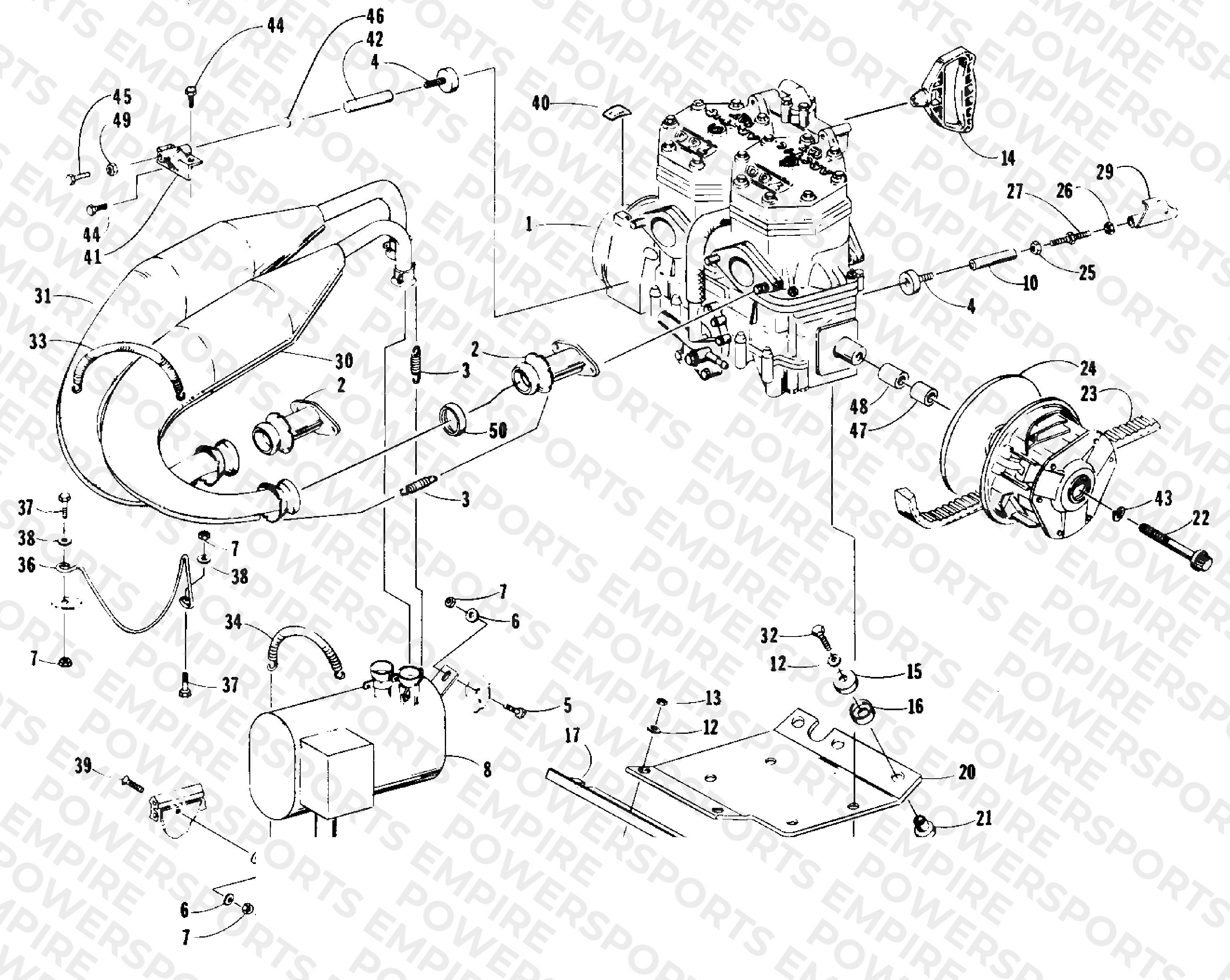 ENGINE AND RELATED PARTS
