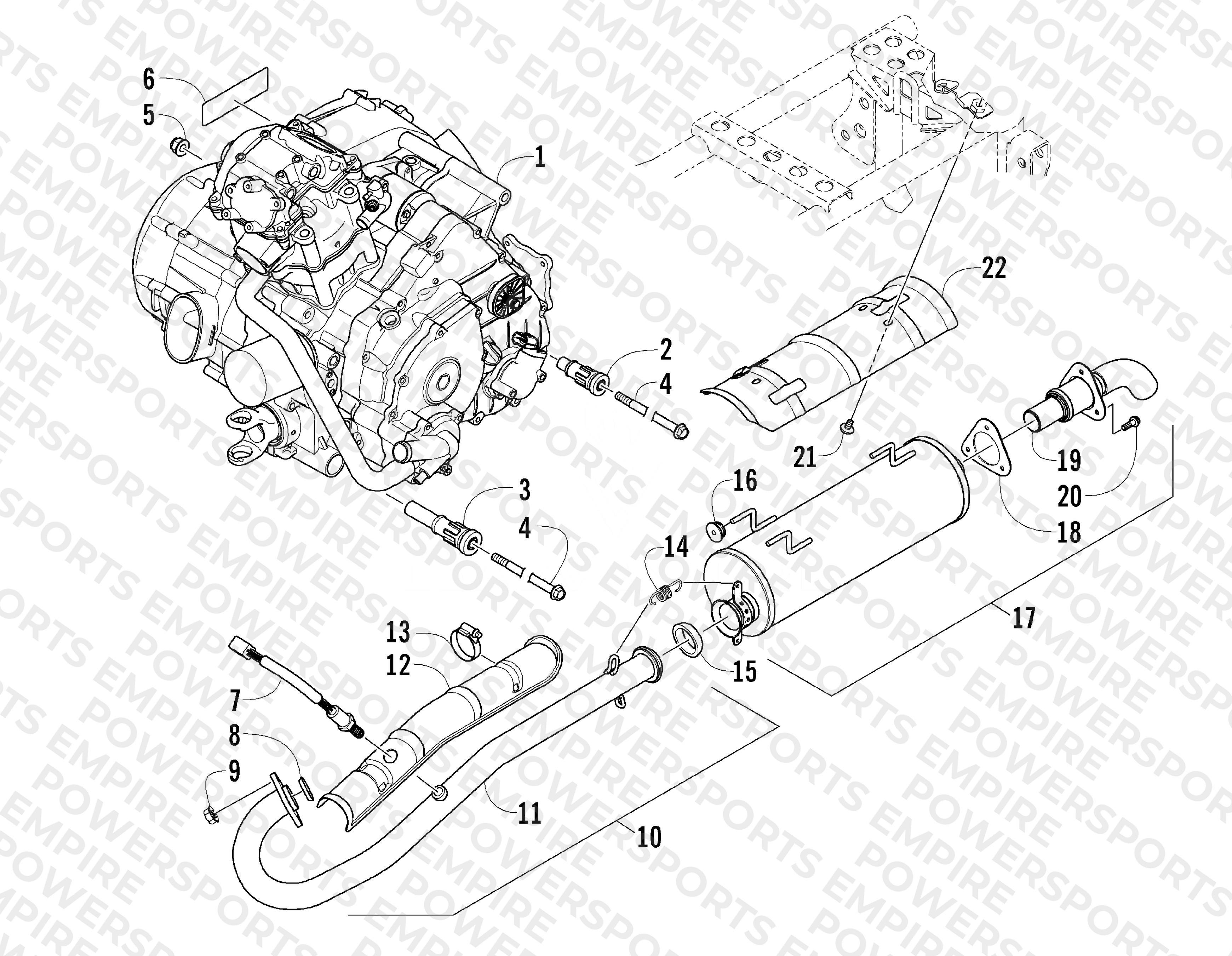 ENGINE AND EXHAUST
